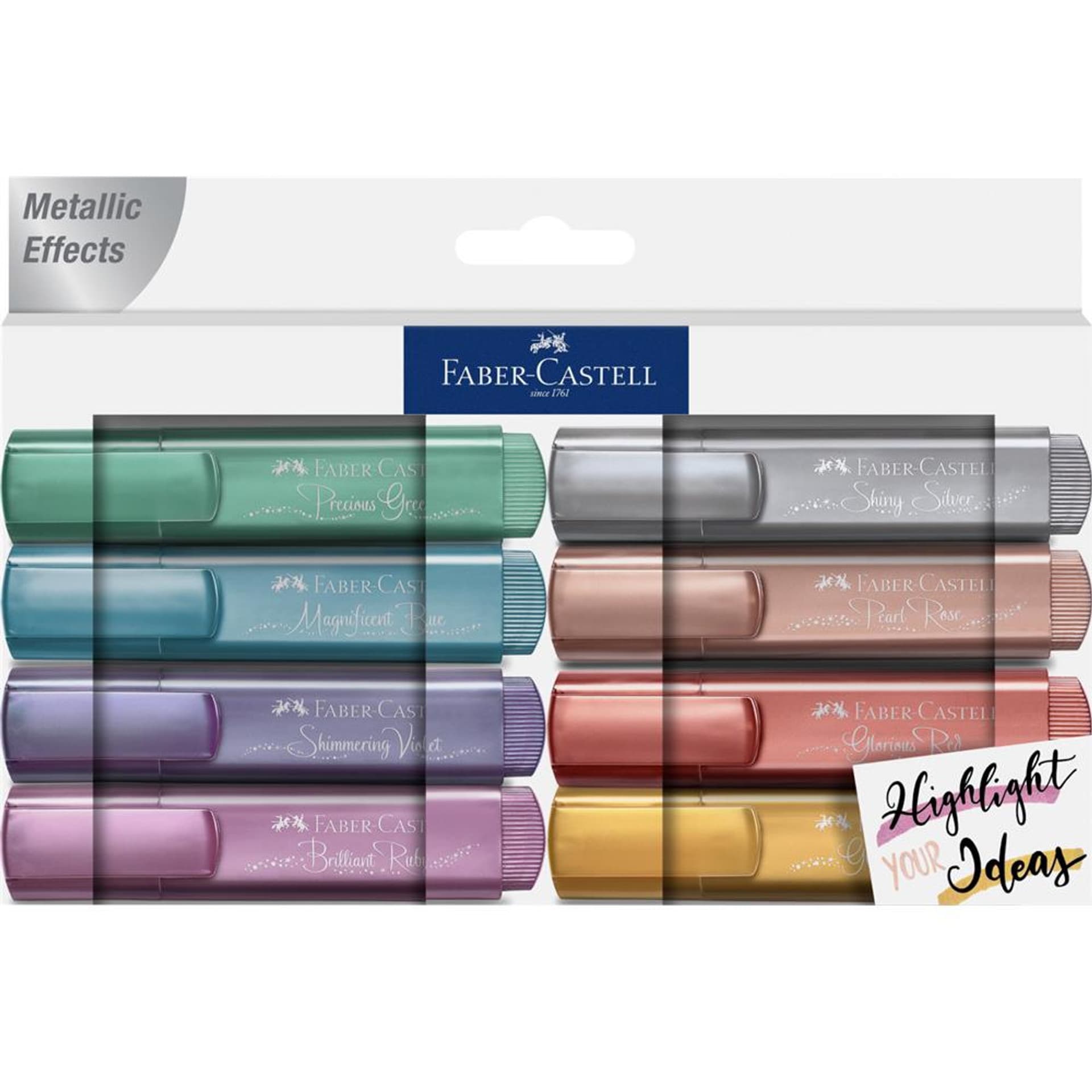 

Zakreślacz 1546 metaliczny 8kol CREATIVESTUDIO 154625 FABER CASTELL
