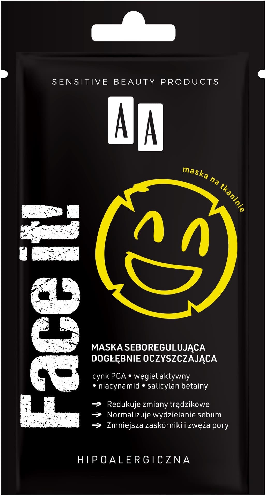 

AA Face It! Maska seboregulująca dogłębnie oczyszczająca 18g