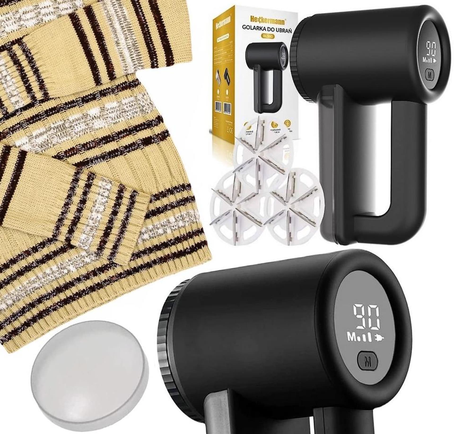 

Golarka do ubrań tkanin zmechaceń Heckermann® BL560