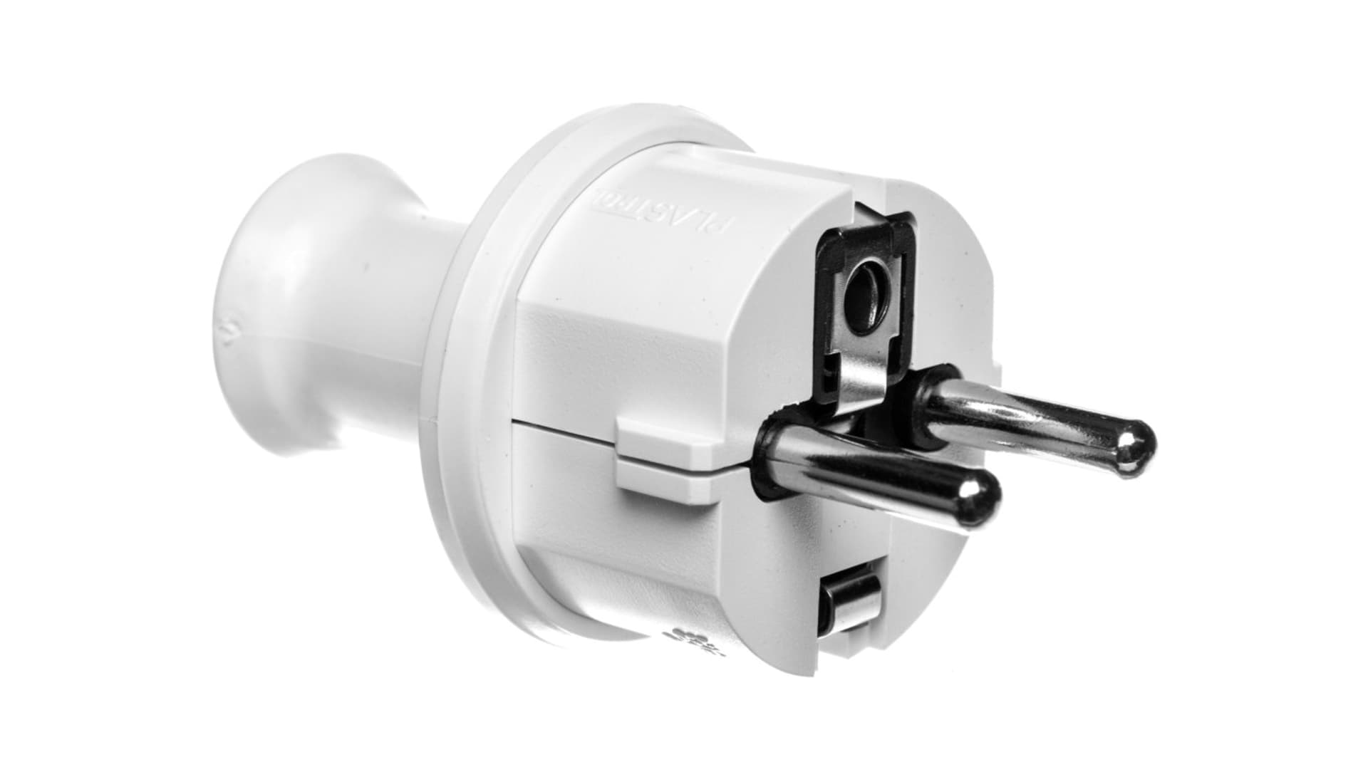 

Wtyczka prosta 2P+Z, IP44, biała
