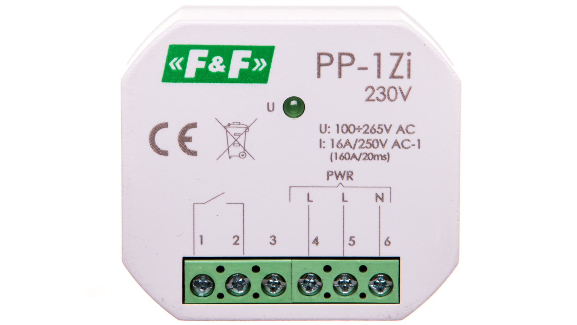 

Przekaźnik elektromagnetyczny 1Z 16A 230V AC PP-1Zi-230V