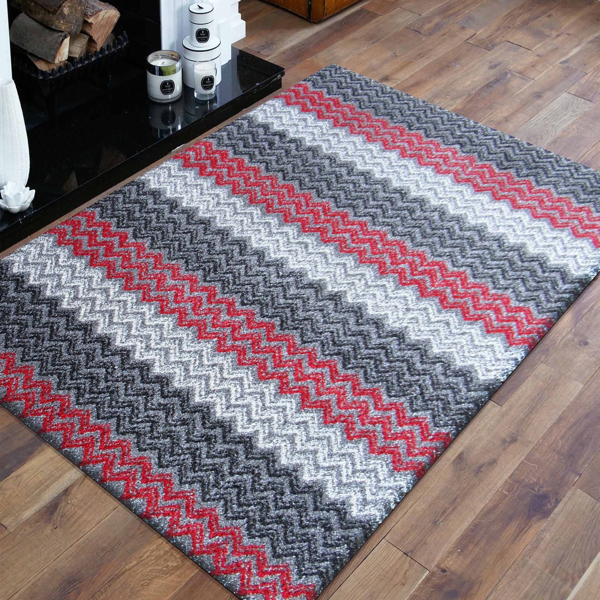 

Sherpa 01 - szaro-czerwona 200 x 290 cm