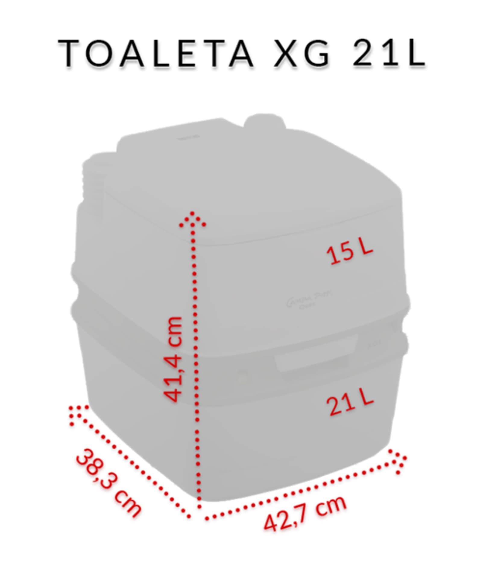 

Toaleta turystyczna THETFORD QUBE XG 21L przenośna - 92840