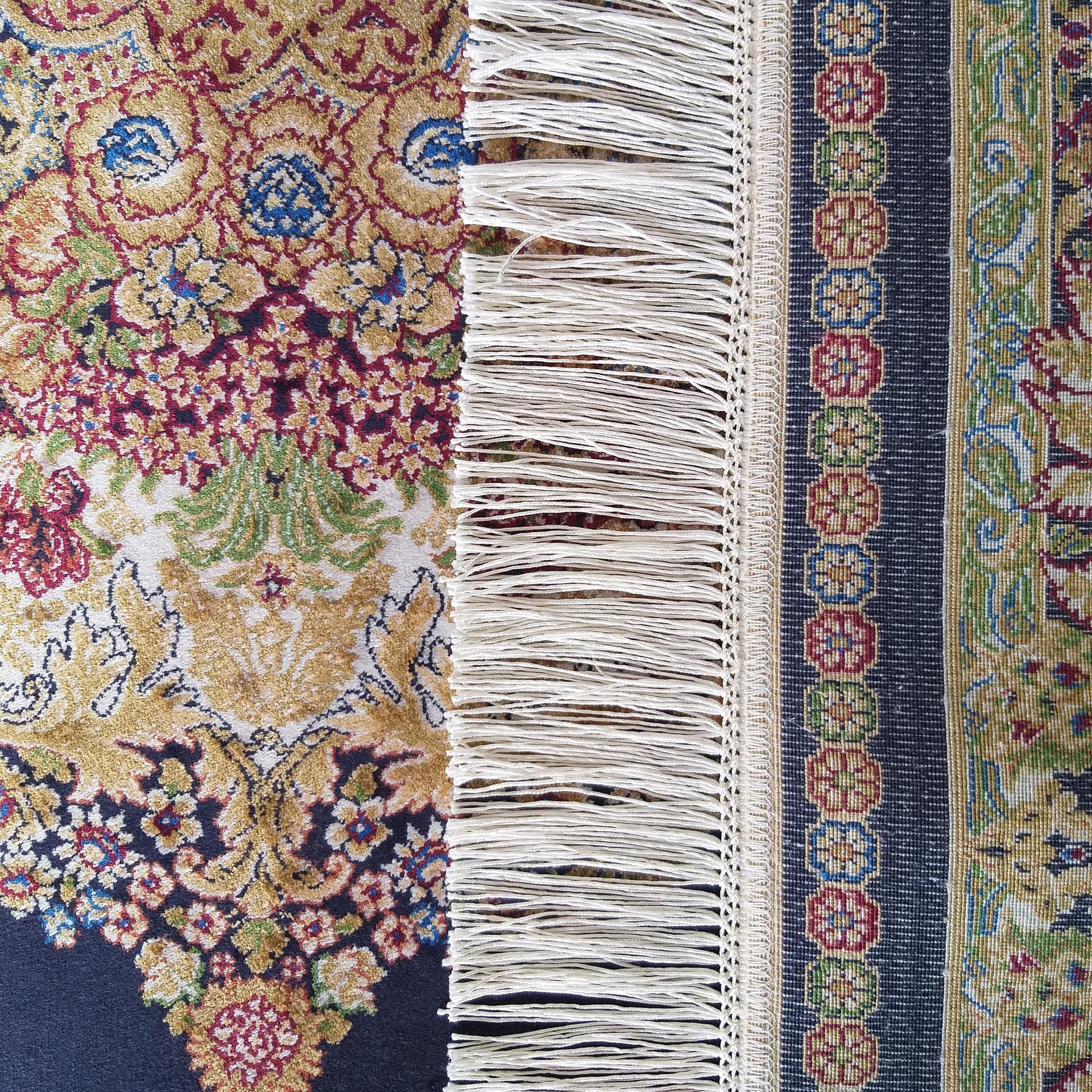 

Dywan Ekskluzywny Qum Silk 01 Navy 300 x 400 cm granatowy