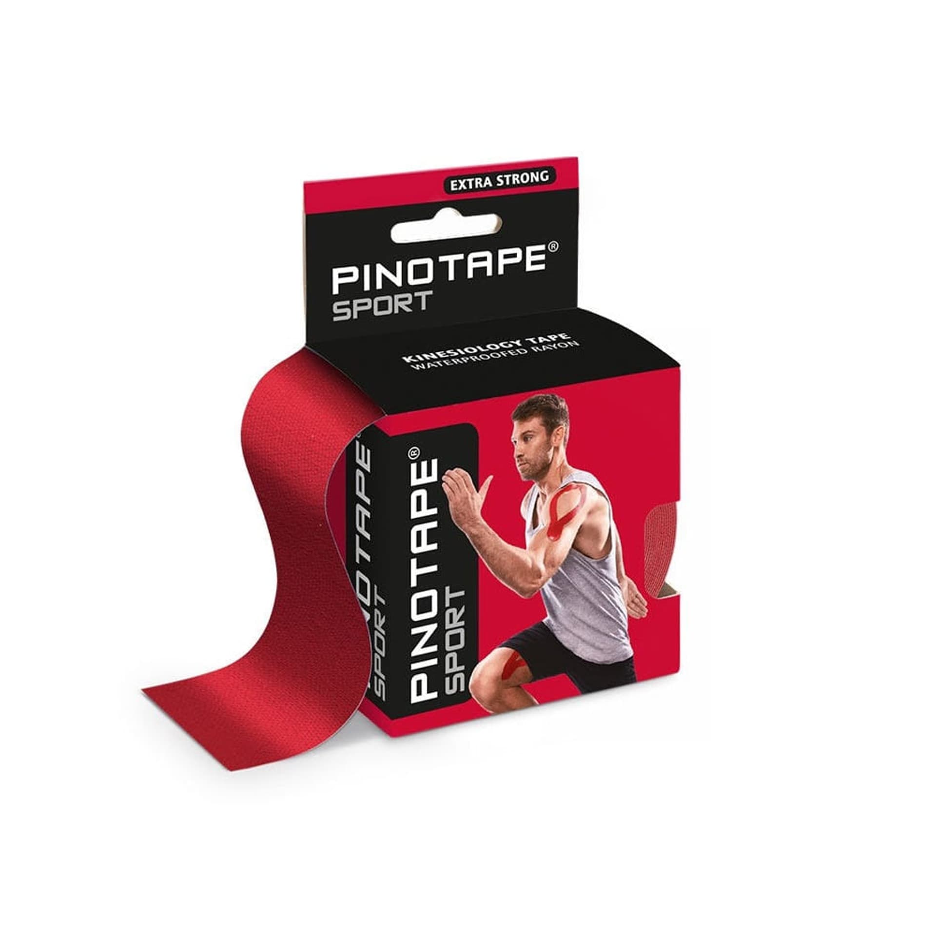 

Taśma do kinesiotapingu Pinotape sport 5 cm czerwona