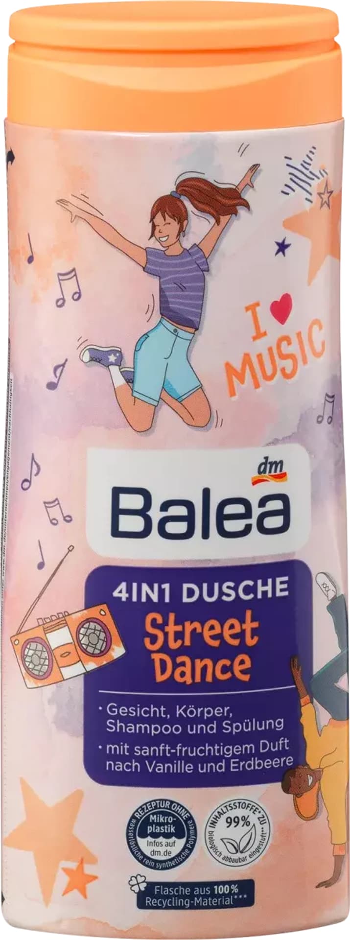 

Balea 4in1 Street Dance Szampon z Żelem dla Dzieci 300 ml