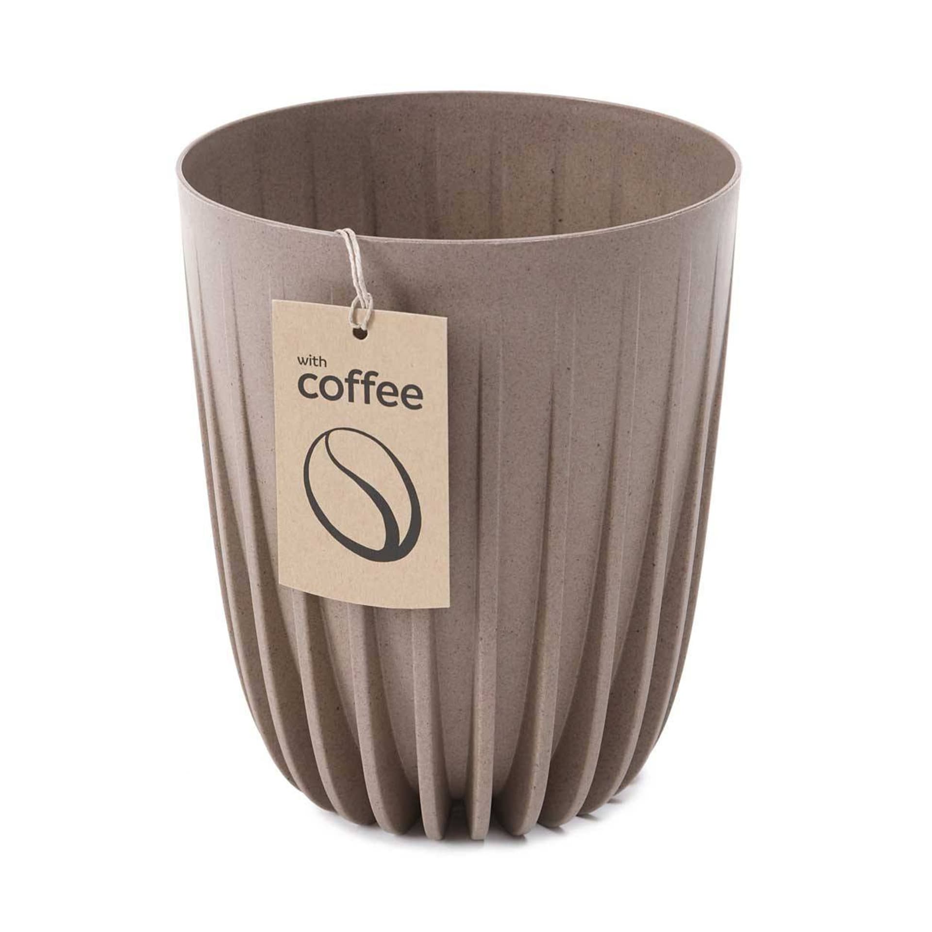 

Donica Stripped ECO coffee latte 30xh36 cm