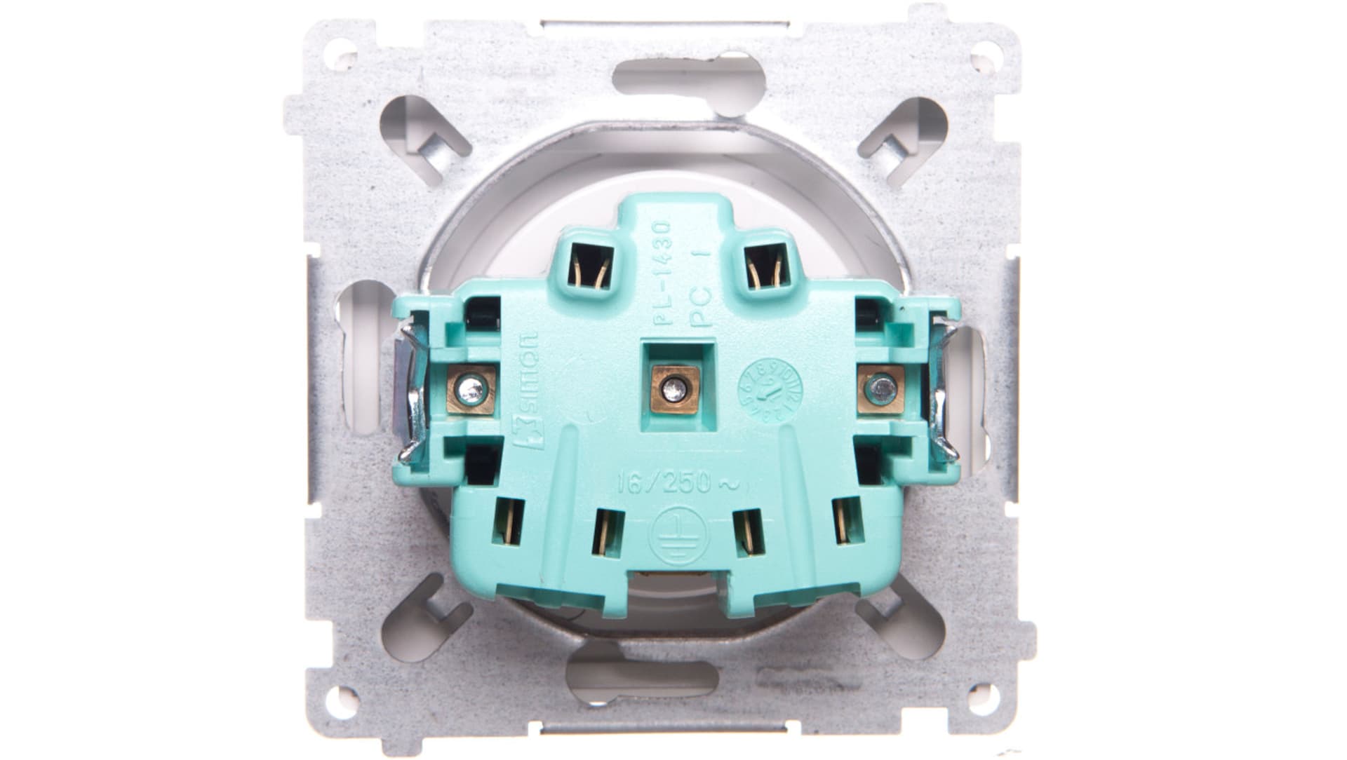 

Simon Basic Gniazdo pojedyncze z/u bryzgoszczelne IP44 16A 250V srebrny mat BMGZ1B.01/43A