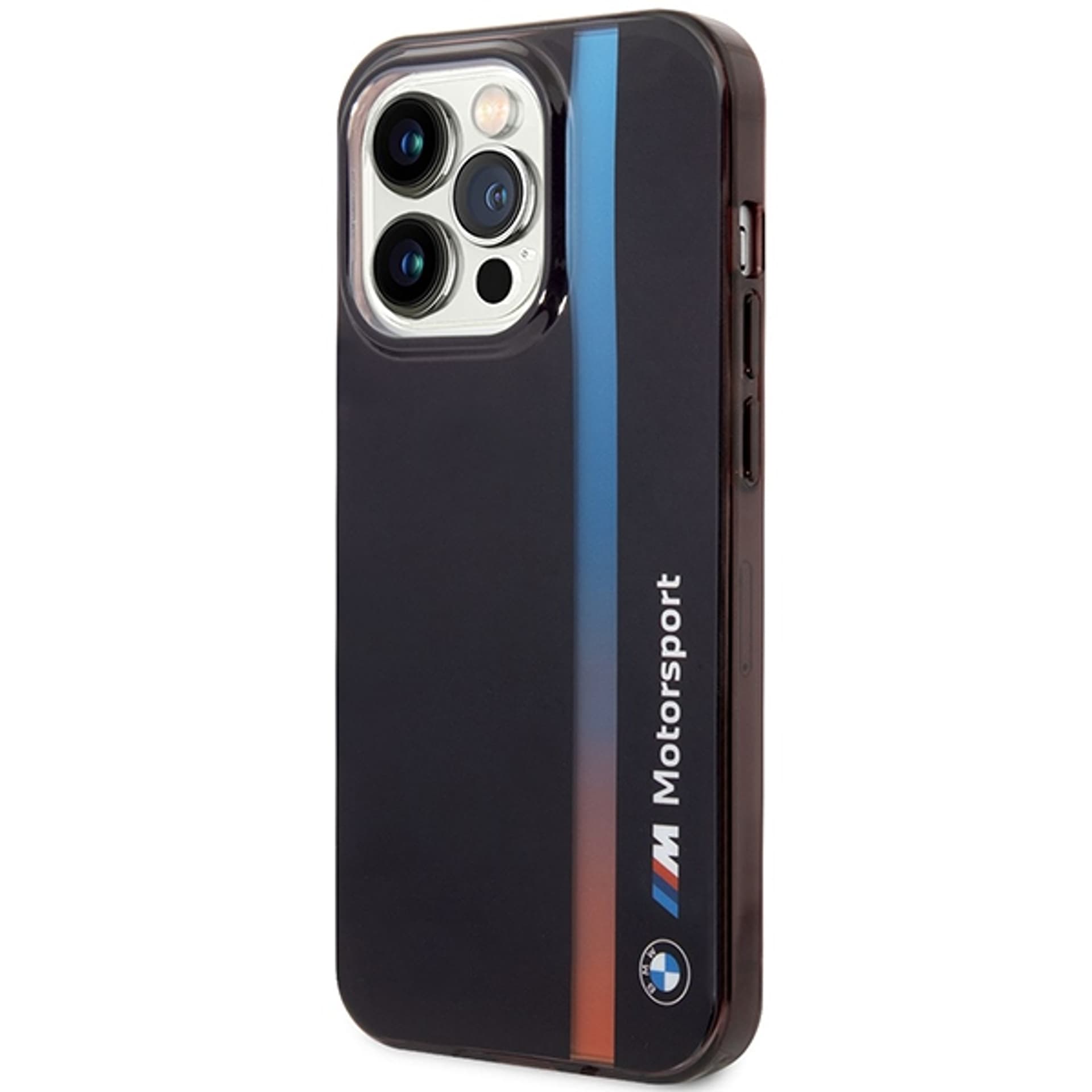 

Etui BMW BMHCP14X22HVGV iPhone 14 Pro Max 6.7" czarny/black IML Tricolor Stripe