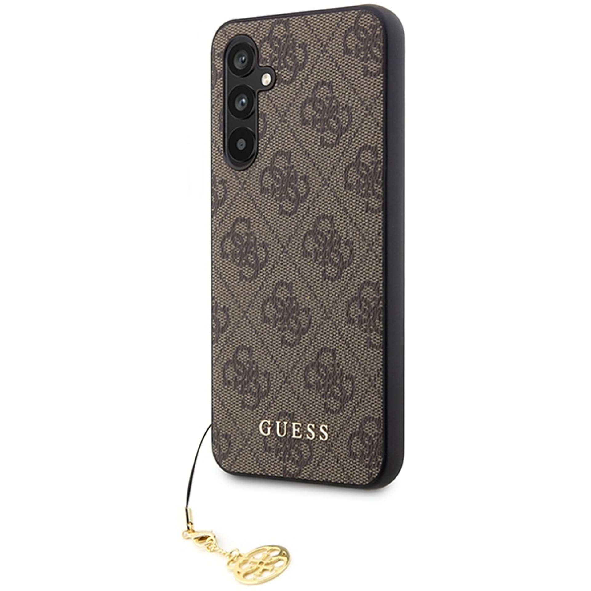 

Guess GUHCSA54GF4GBR A54 5G A546 brązowy/brown hard case 4G Charms Collection
