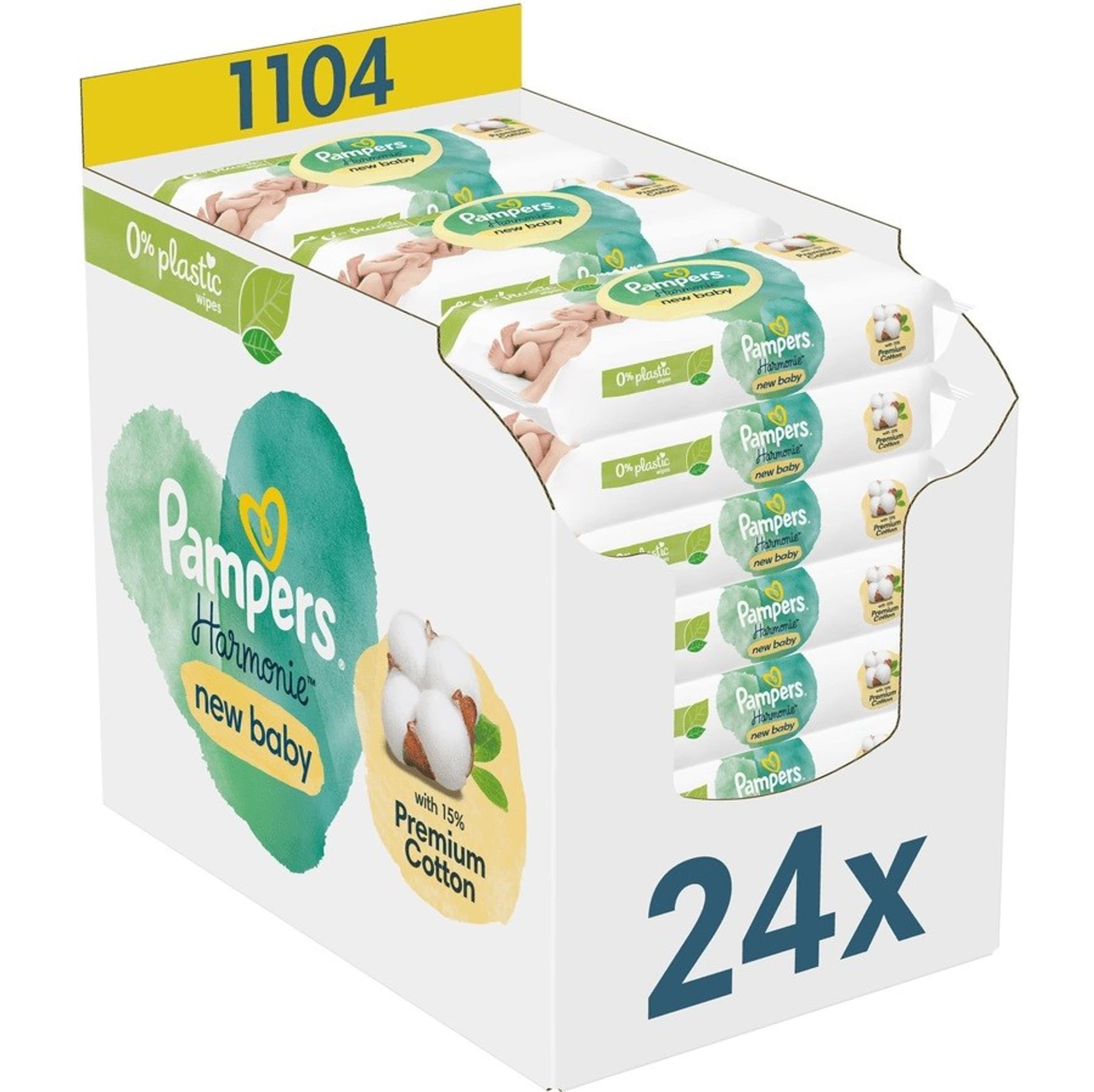 

Chusteczki nawilżane PAMPERS Harmonie New Baby 24x46 szt