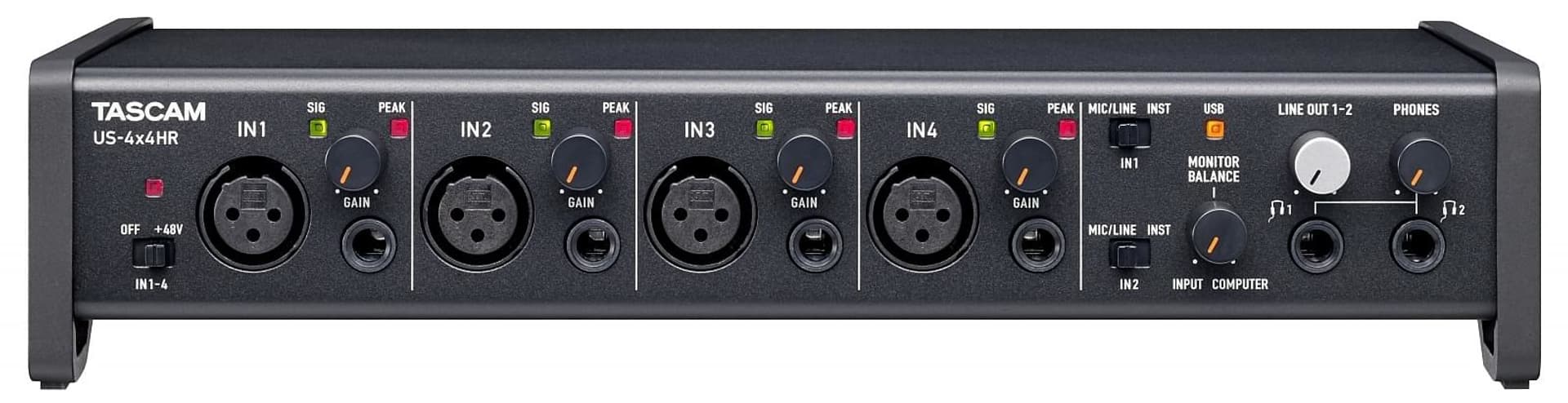 

Tascam US-4x4HR - Interfejs USB audio/MIDI wysokiej rozdzielczości (4 wejścia, 4 wyjścia)