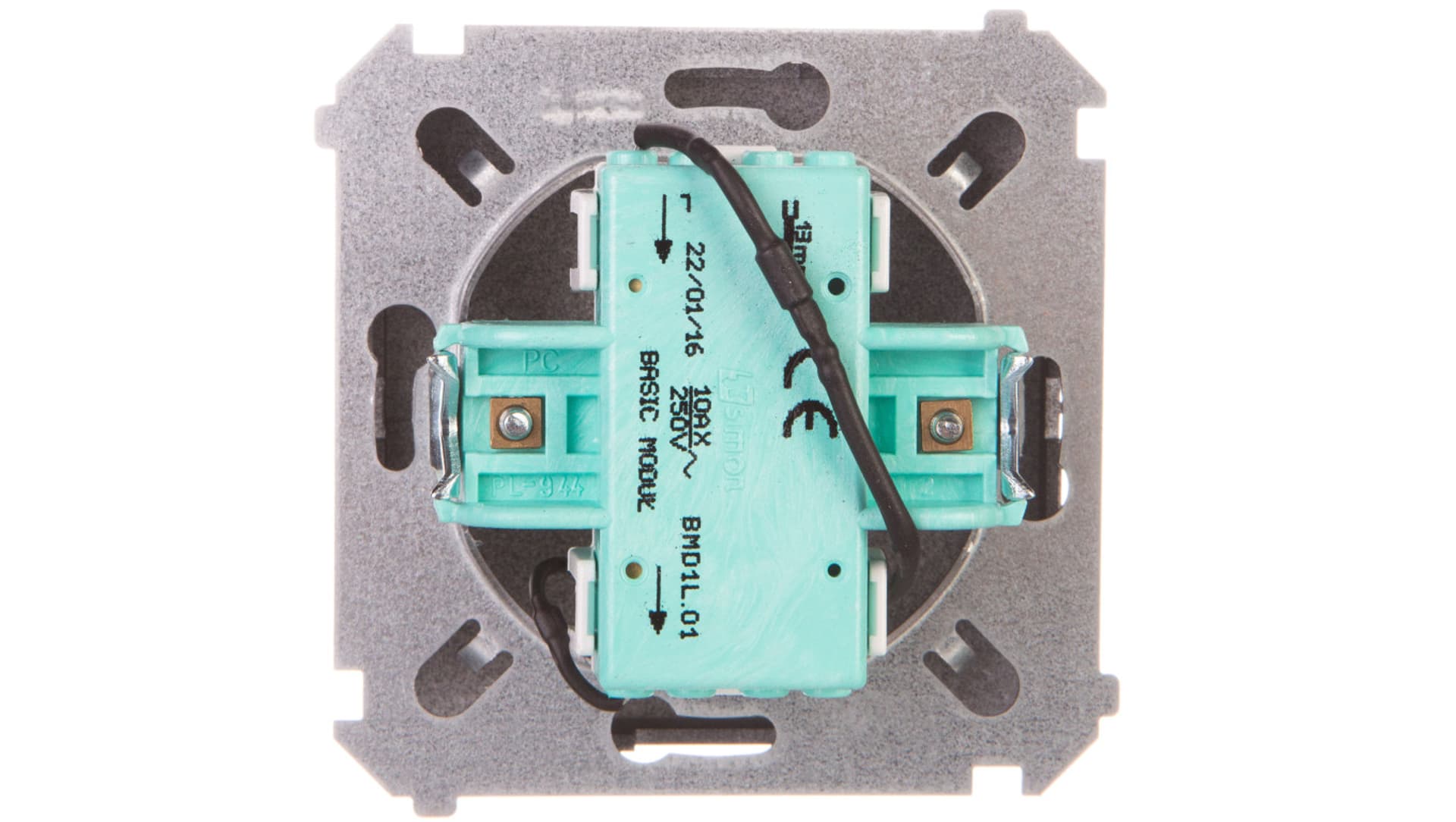 

Simon Basic Przycisk dzwonek z podświetleniem 10AX 250V grafit matowy BMD1L.01/28