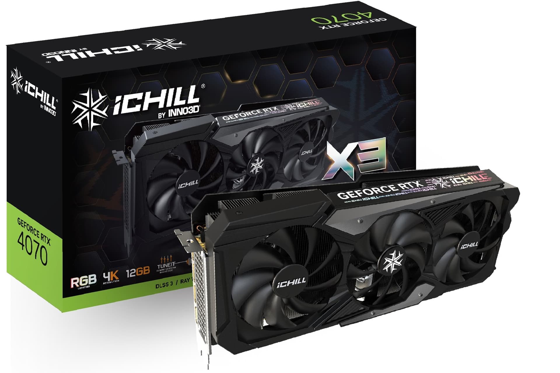 

Karta graficzna INNO3D GeForce RTX 4070 iCHILL X3 12GB GDDR6X DLSS 3