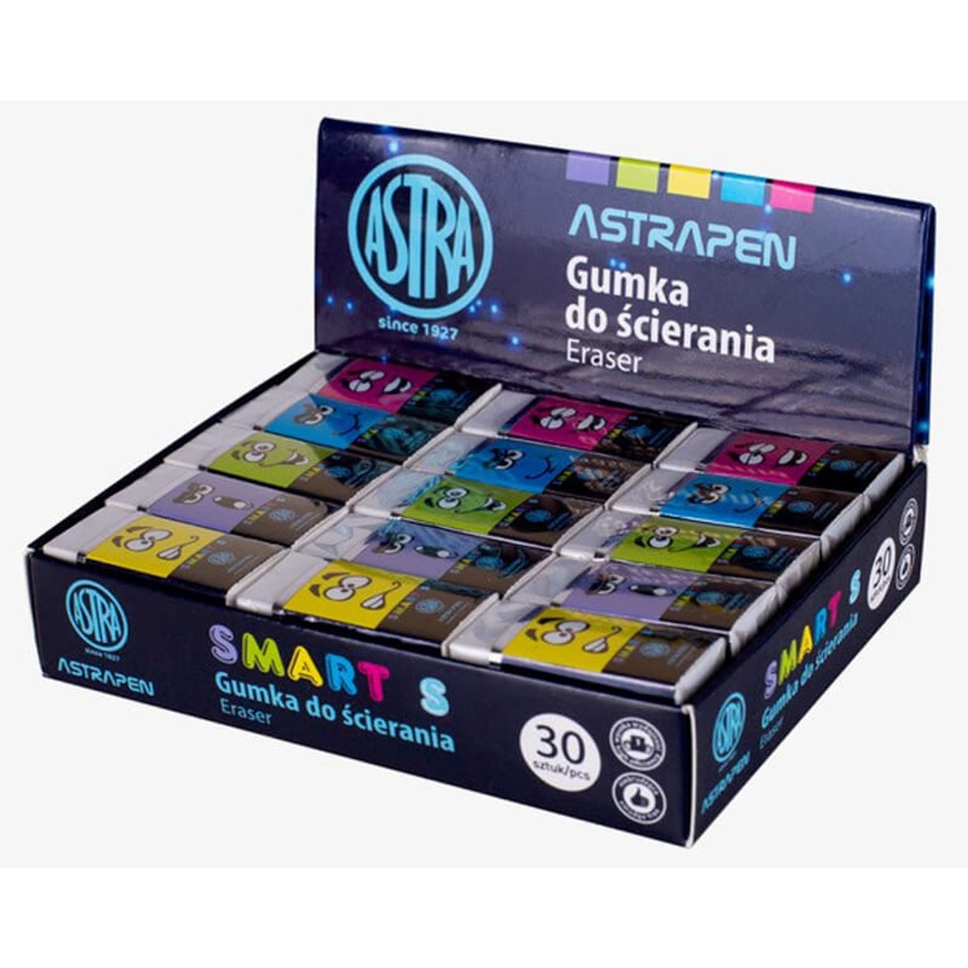 

Display gumka do ścierania Pen Smart S box 30 szt. ASTRA