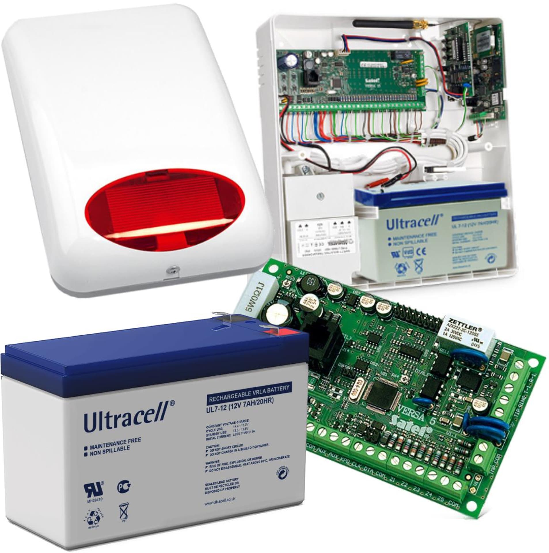 

ZESTAW SATEL INTEGRA 128WRL GSM PŁYTA, AKUMULATOR ,SYGNALIZATOR, TRANSFORMATOR