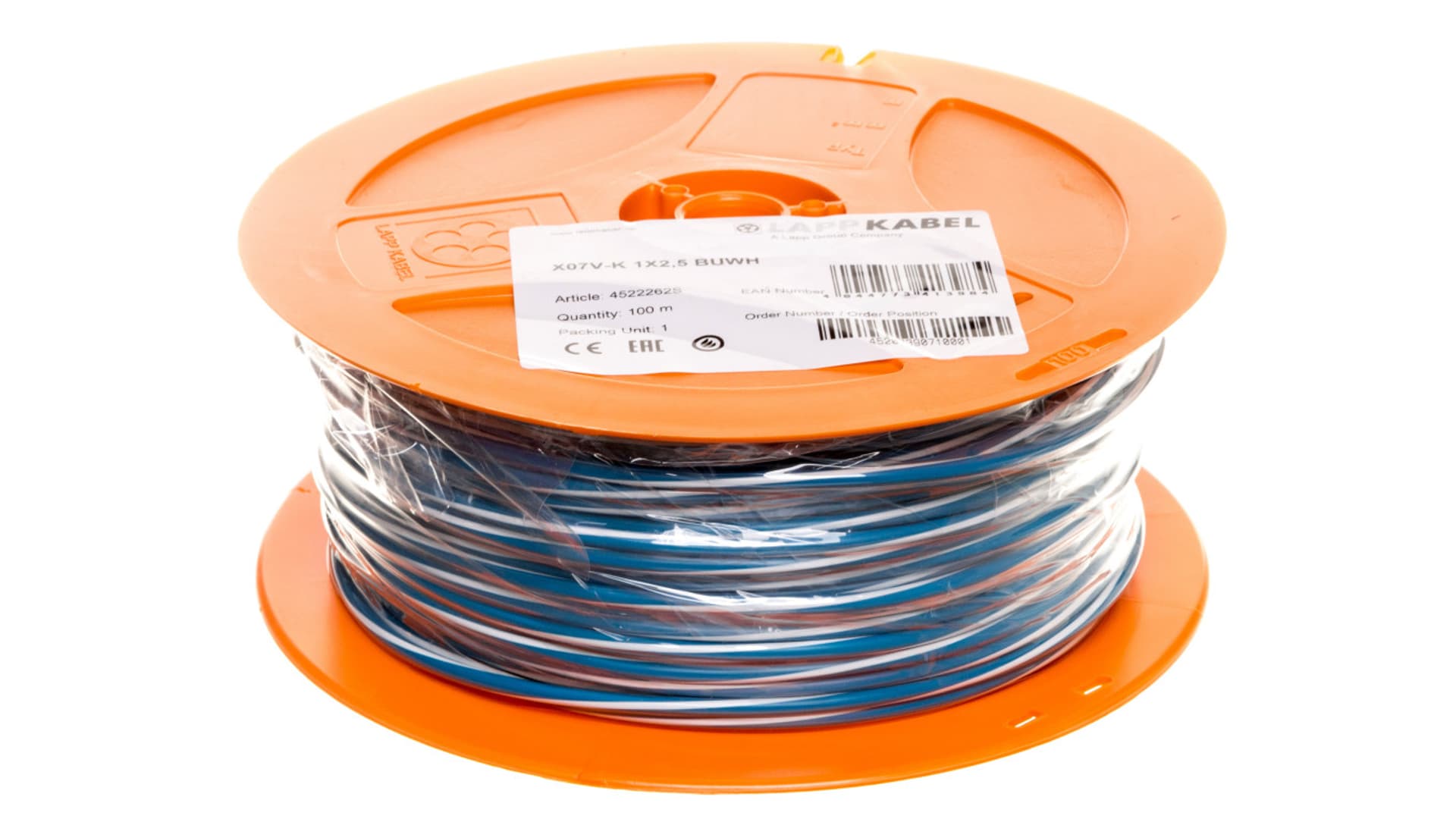 

Przewód instalacyjny X07V-K 2,5 niebieski/biały 4522262S /100m/