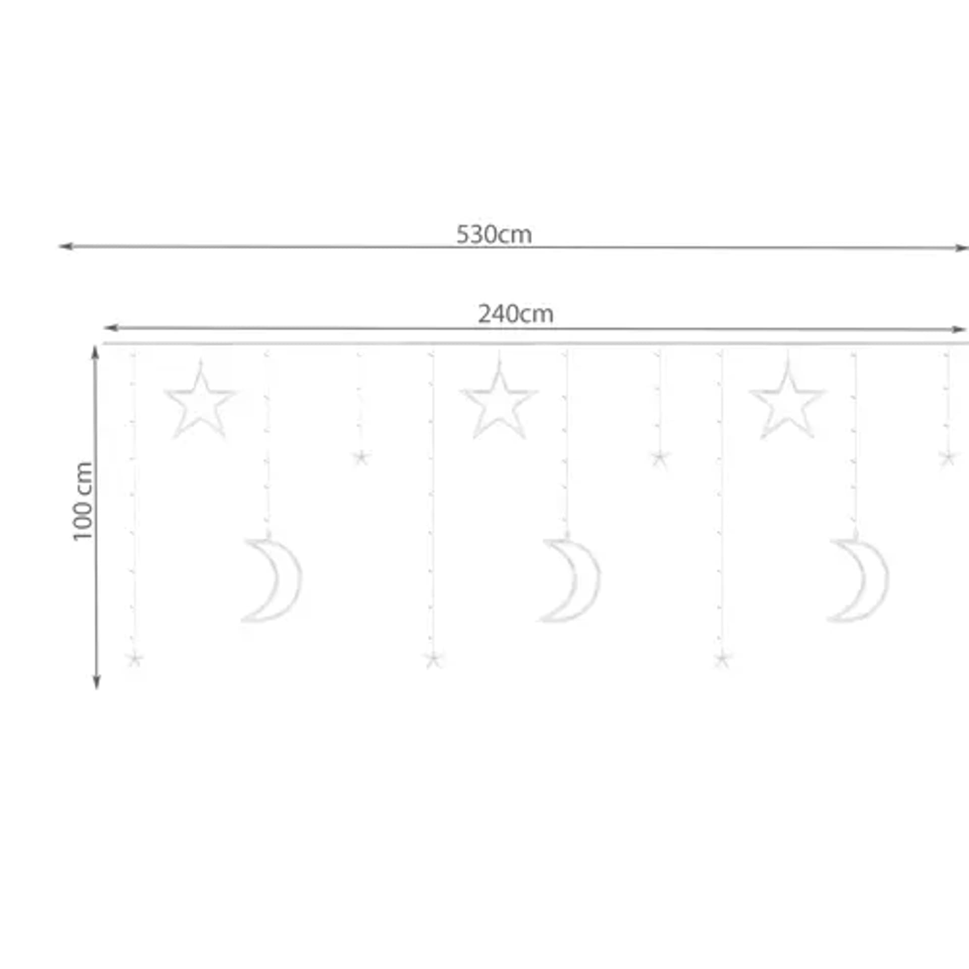 

Kurtyna świetlna 138 LED USB- multicolor KŚ19754
