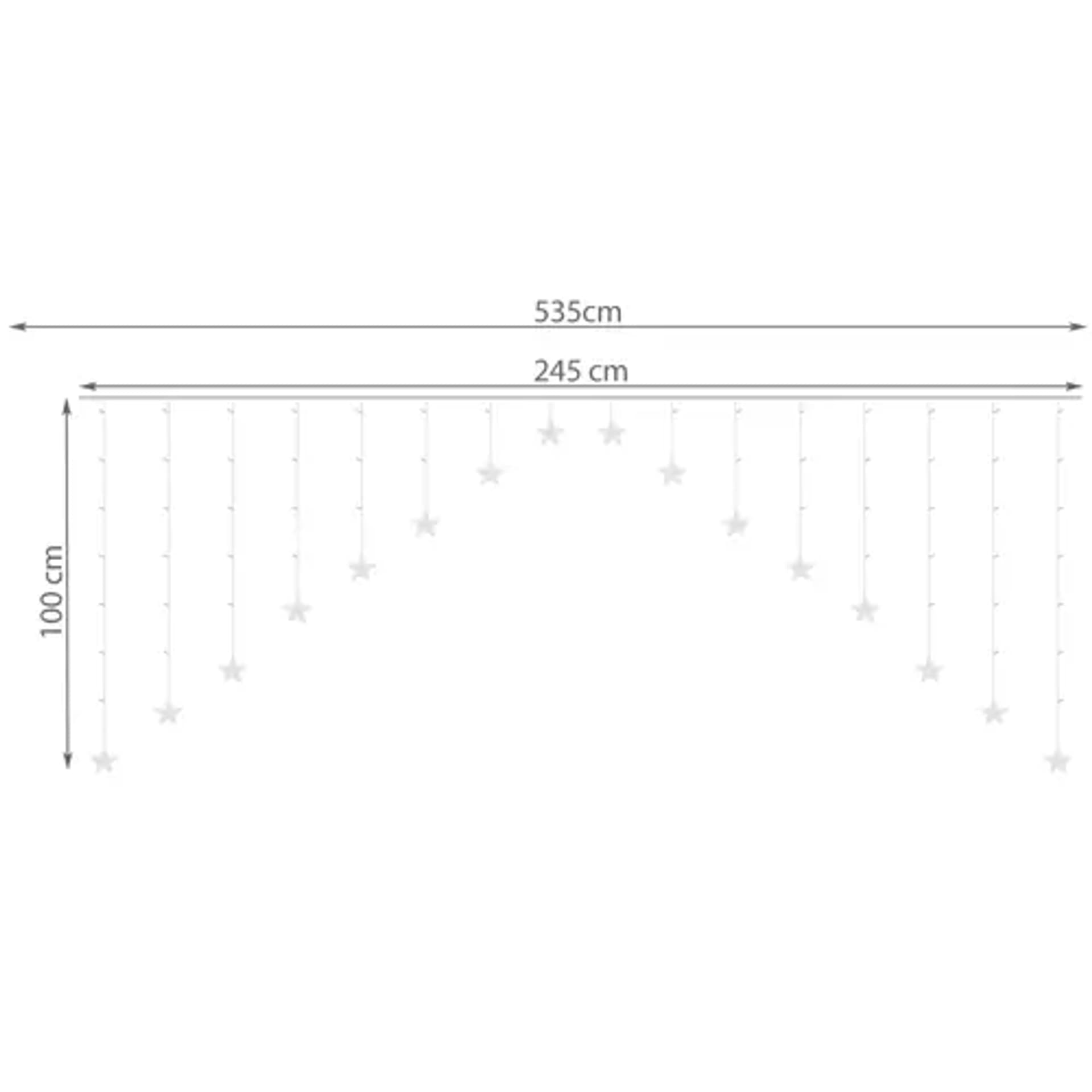 

Kurtyna świetlna 136LED USB ciepły biały KŚ19738