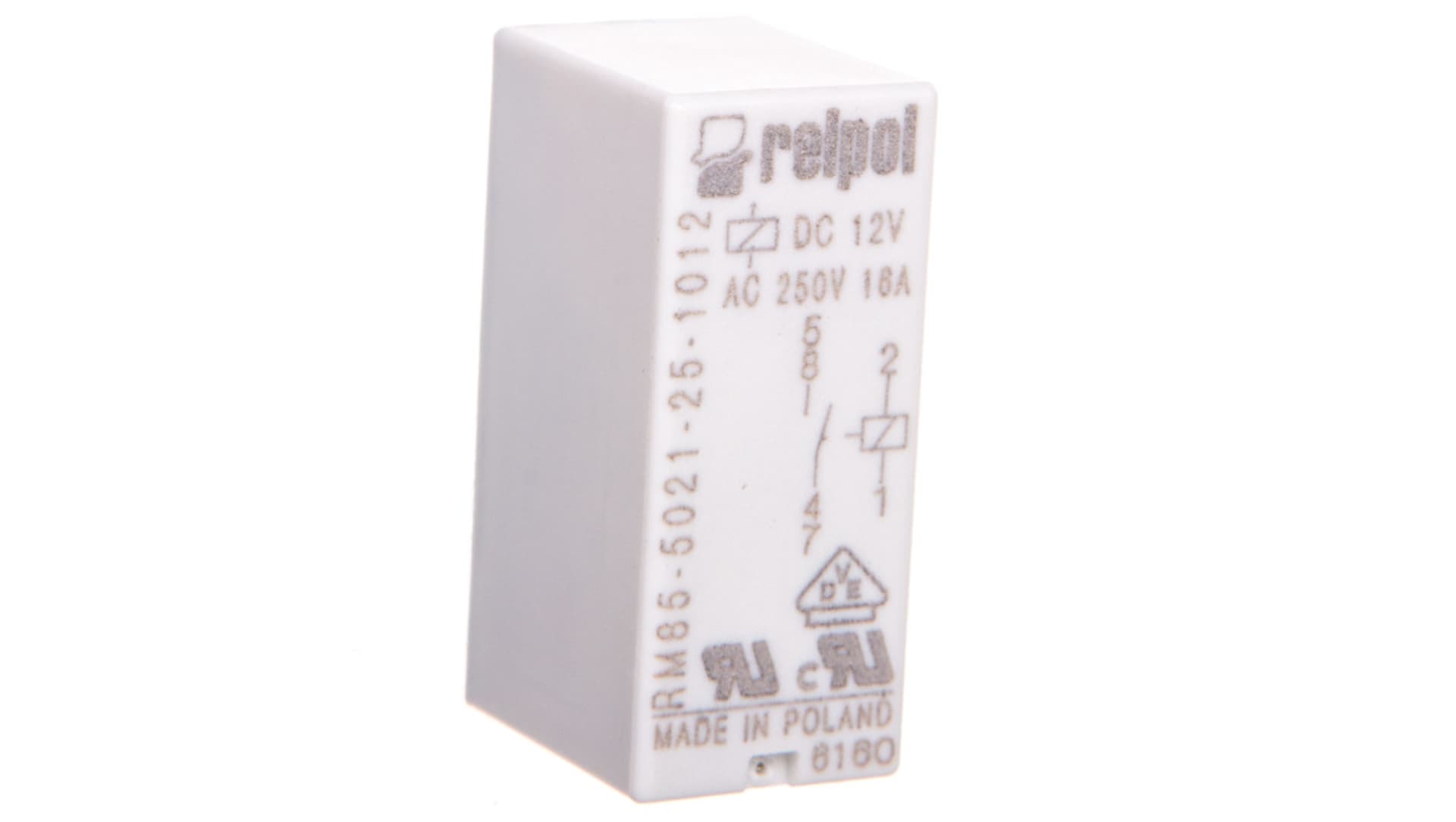 

Przekaźnik miniaturowy 1Z 16A 12V DC PCB RM85-5021-25-1012 855081