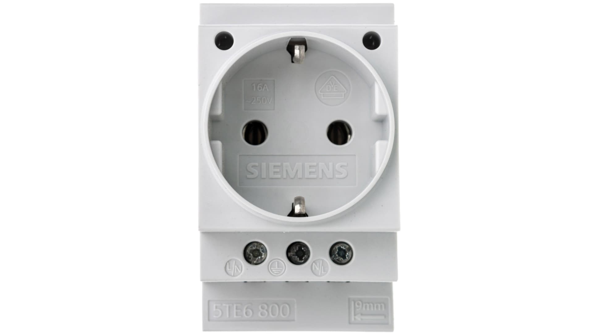 

Gniazdo modułowe 2P+Z 16A 230V Schuko na szynę 5TE6800