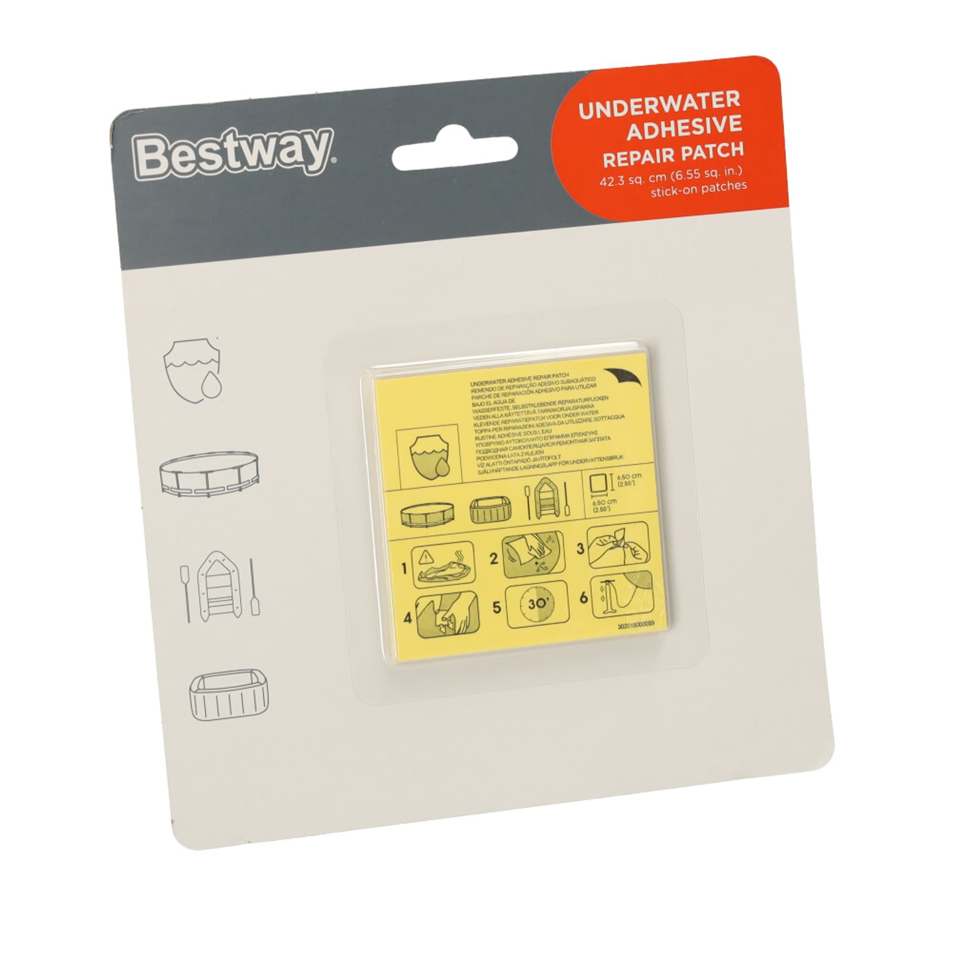 

BESTWAY 62091 Łatki naprawcze do basenu 10szt.