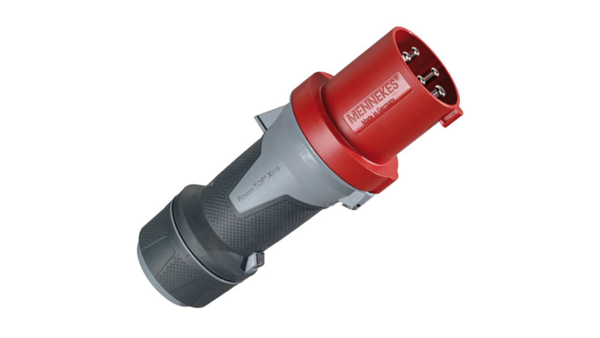 

Wtyczka przenośna PowerTOP Xtra 63A 5P 6h 400V czerwona IP44 13112 MEN13112