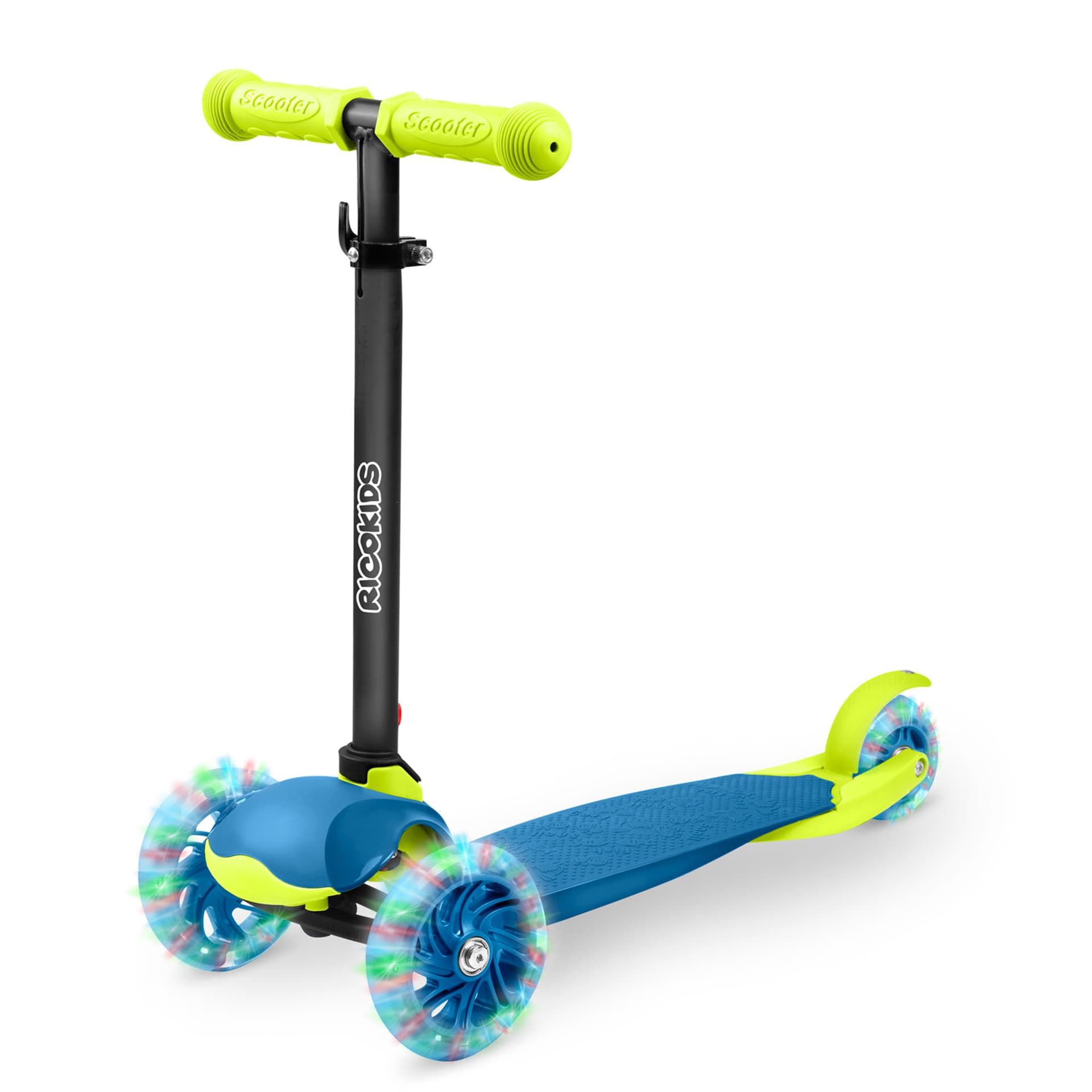 

Hulajnoga trójkołowa Ricokids Loco - niebiesko-zielona