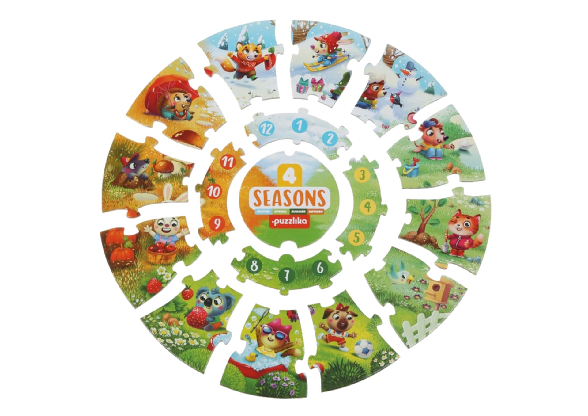 

Puzzle Niesamowite 4 Pory Roku Miesiące 15238