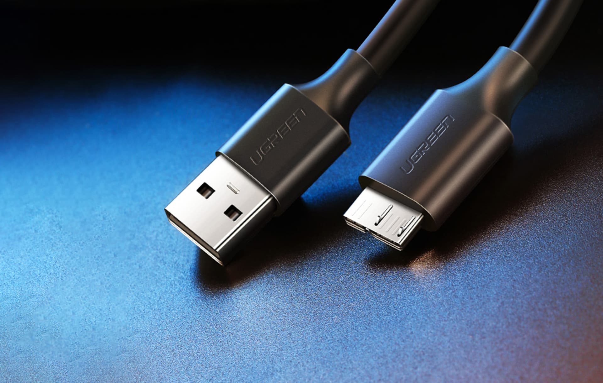 

Kabel USB 3.0 - micro USB 3.0 UGREEN US130 2m (czarny)