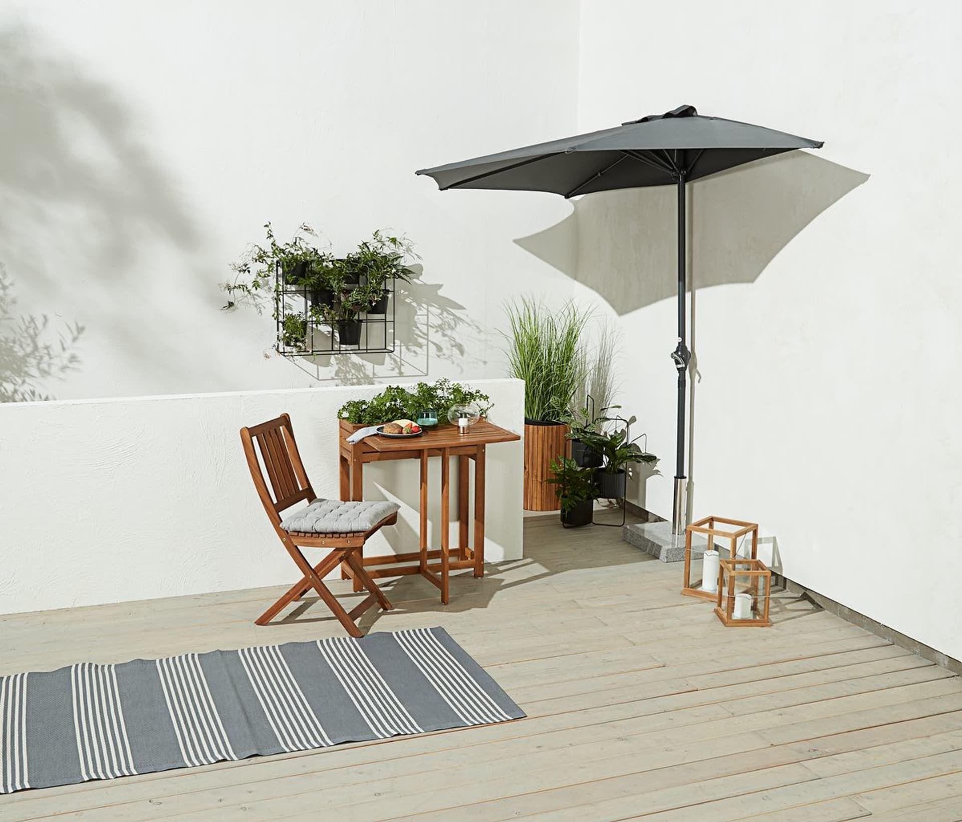 

Parasol balkonowy KOLDING S270xD135 szary