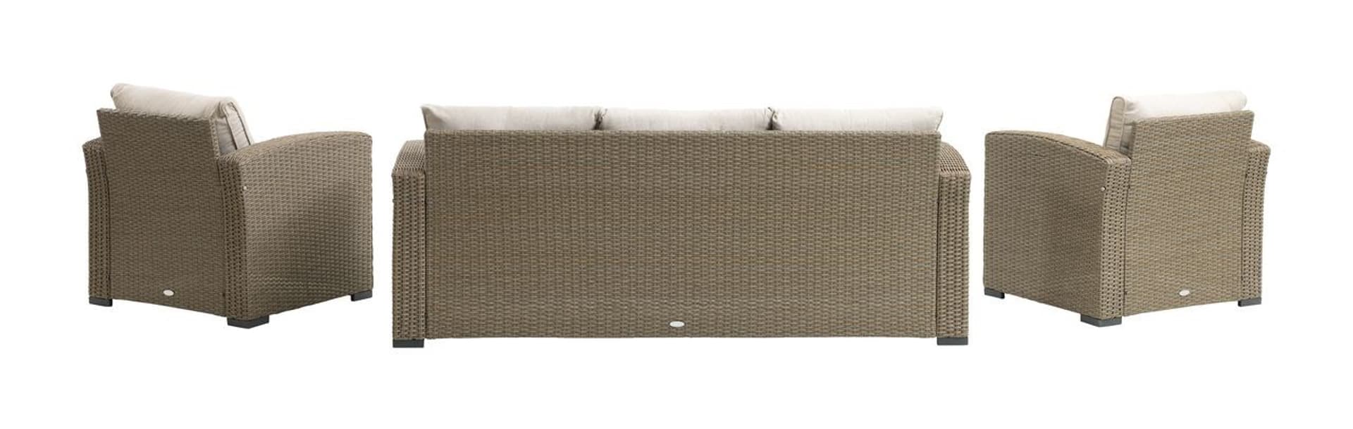 

Zestaw ogrodowy sofa+2 fotele+ stół VEMB naturalny
