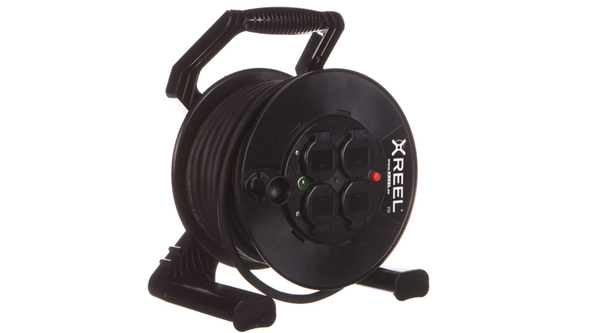 

Przedłużacz bębnowy XREEL 30mb H05RR-F 3x2,5 IP44 4xGS 230V 92501H48263