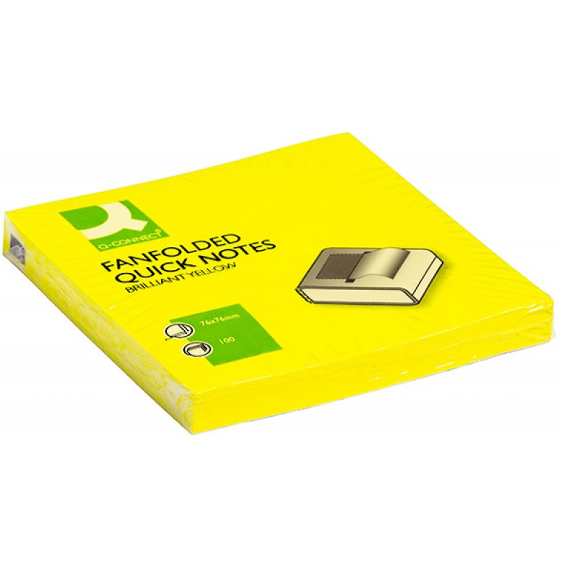 

Bloczek samoprzylepny Z-NOTES 76x76mm 100kartek neon żółty KF16575 Q-CONNECT