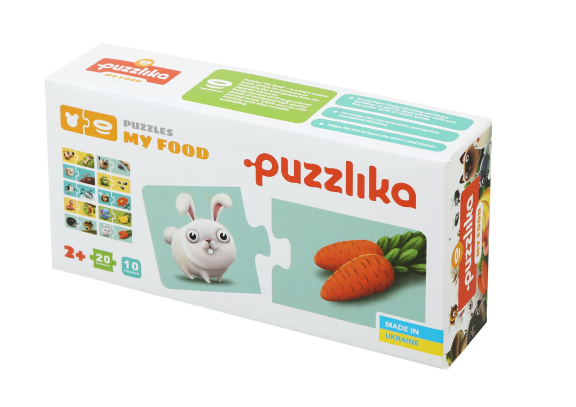 

Puzzle "Moje Jedzenie" Łamigłówka Co jedzą zwierzęta 12992