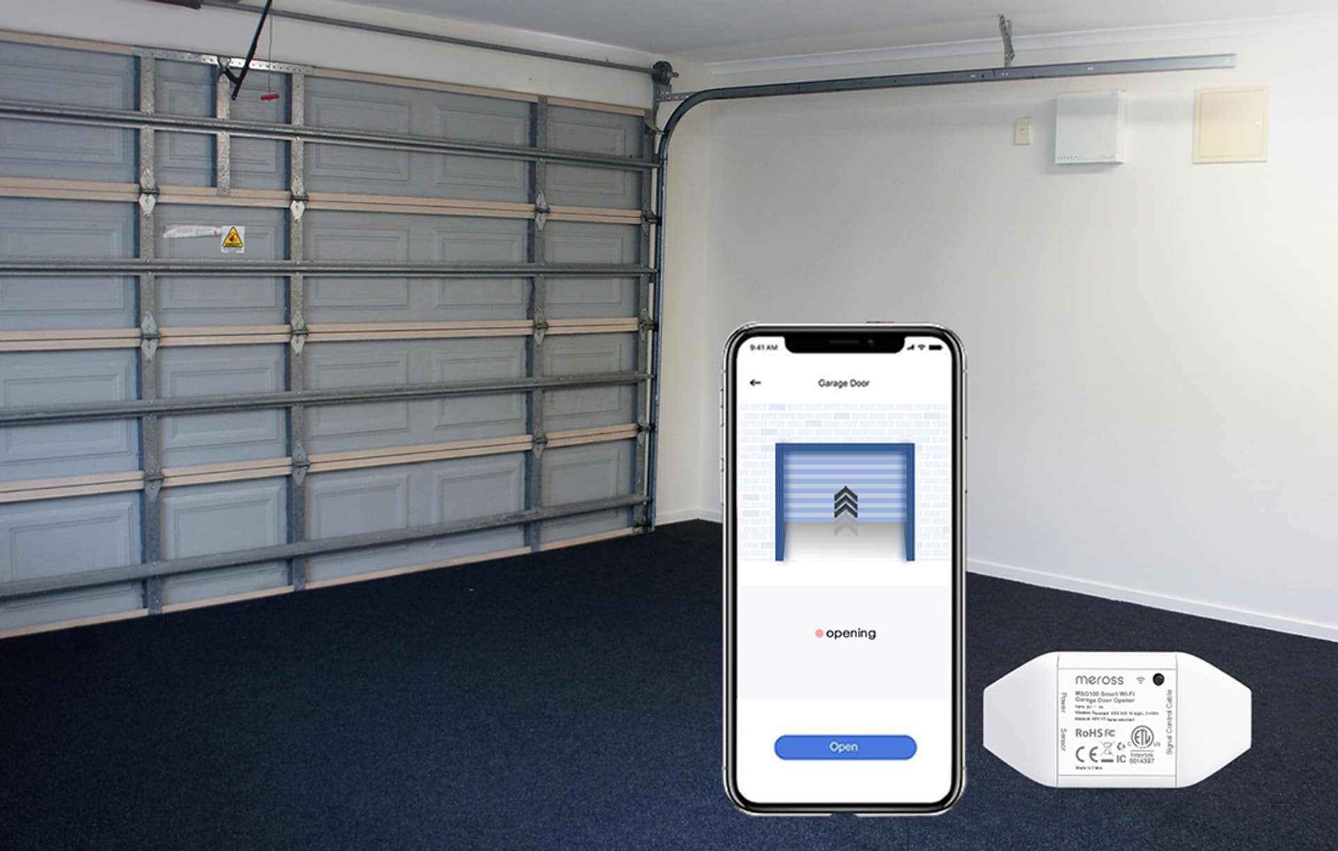 

Inteligentny przełącznik drzwi garażowych Meross MSG100HK (HomeKit)