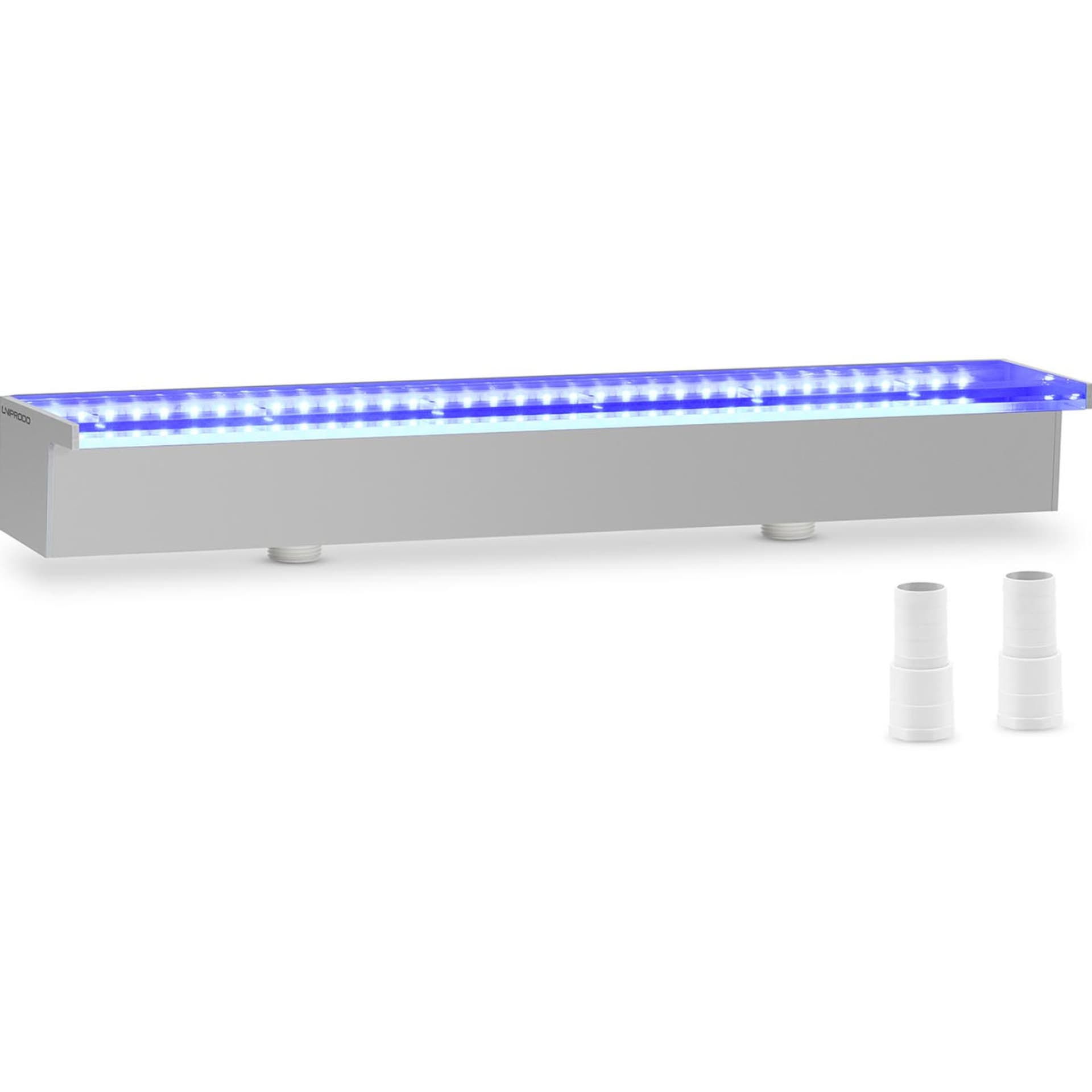 

Wylewka wodospadowa kaskada ścienna do ogrodu stawu LED 60 cm wypływ 30 mm