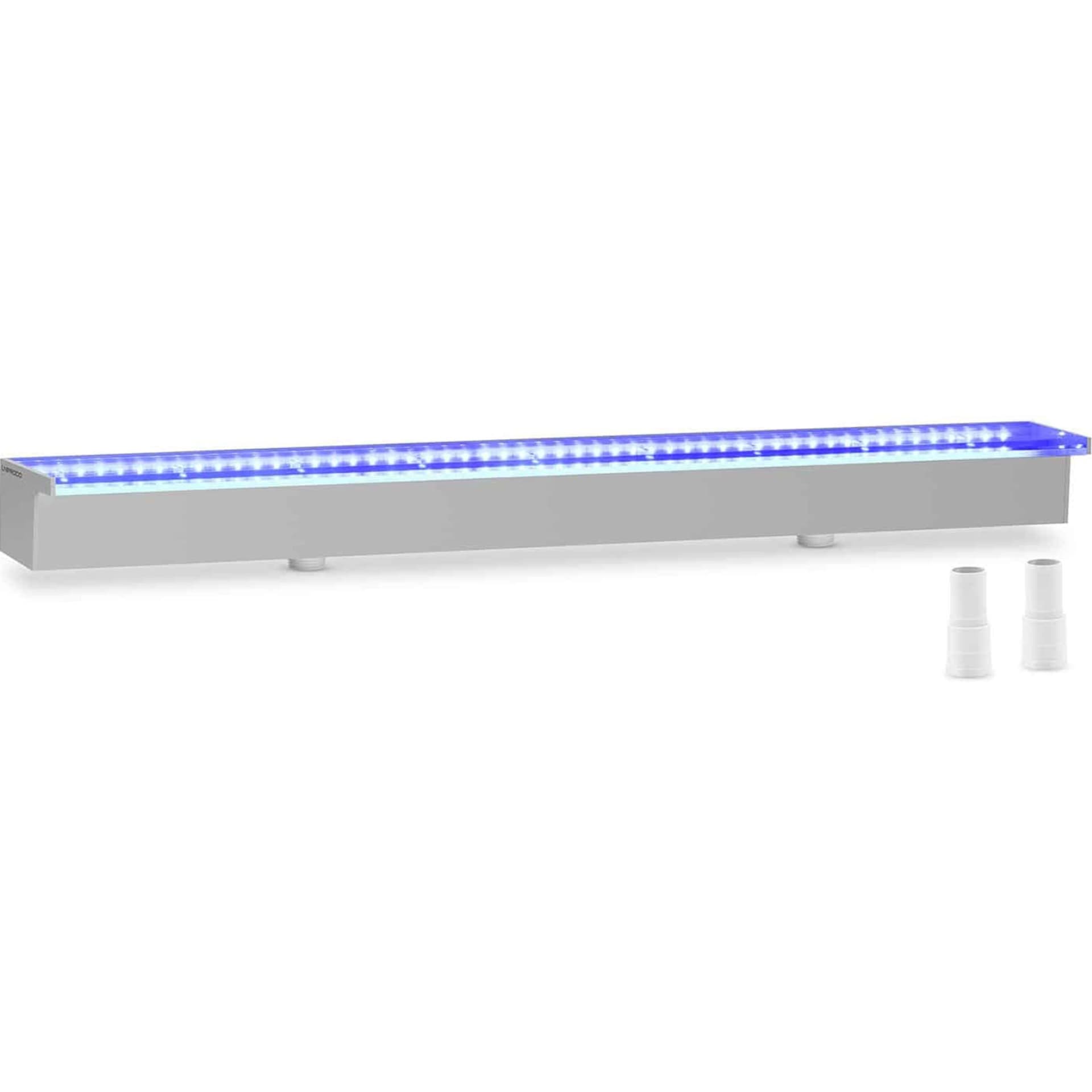 

Wylewka wodospadowa kaskada ścienna do ogrodu stawu LED 90 cm wypływ 30 mm