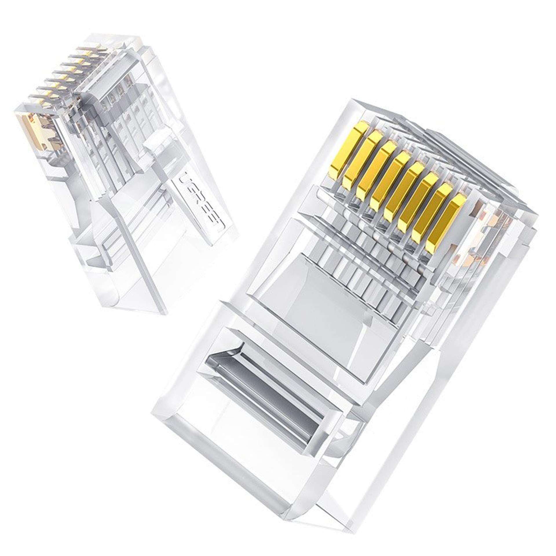 

Wtyczka końcówka RJ45 8P8C Cat 6 przezroczysta ZESTAW 100szt