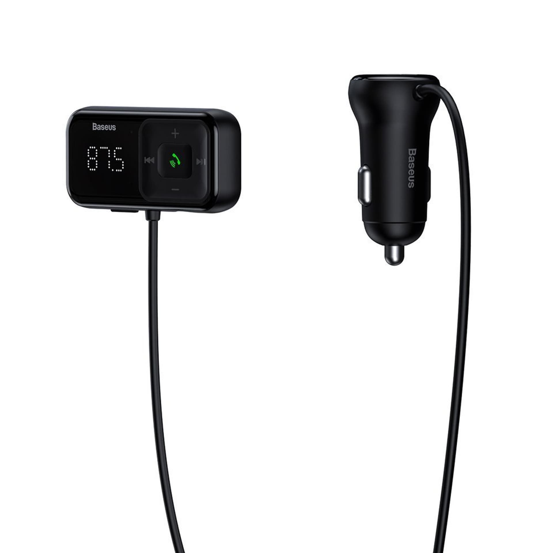

Transmiter FM S-16 Bluetooth USB ładowarka samochodowa AUX MP3 TF micro SD czarny