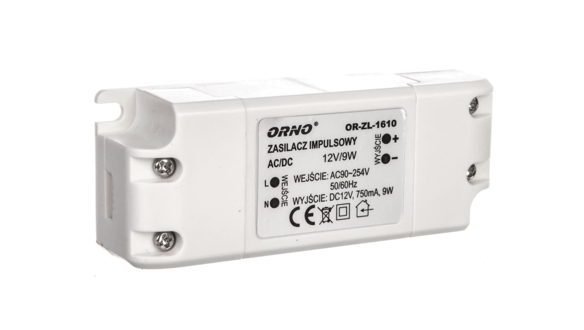 

Zasilacz do LED 12VDC 9W, IP20