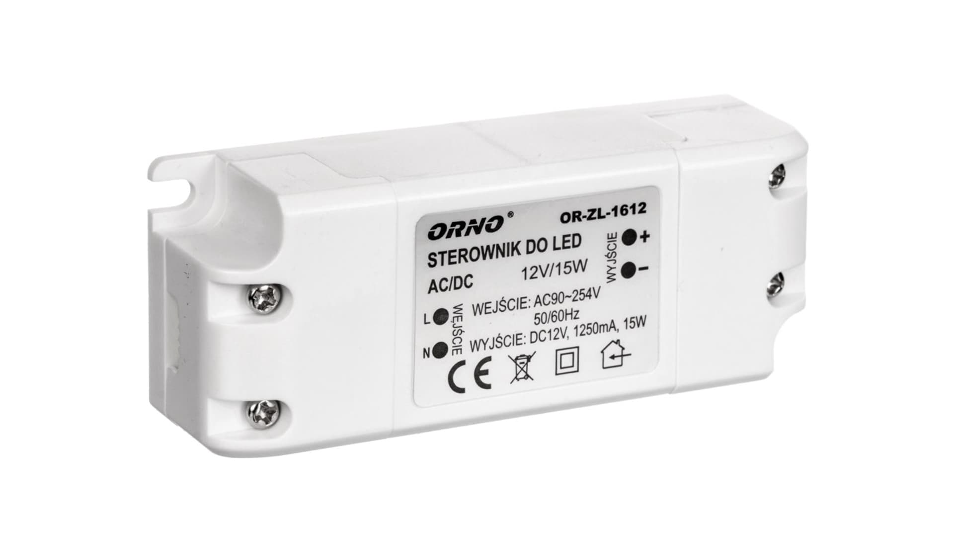 

Zasilacz do LED 12VDC 15W, IP20