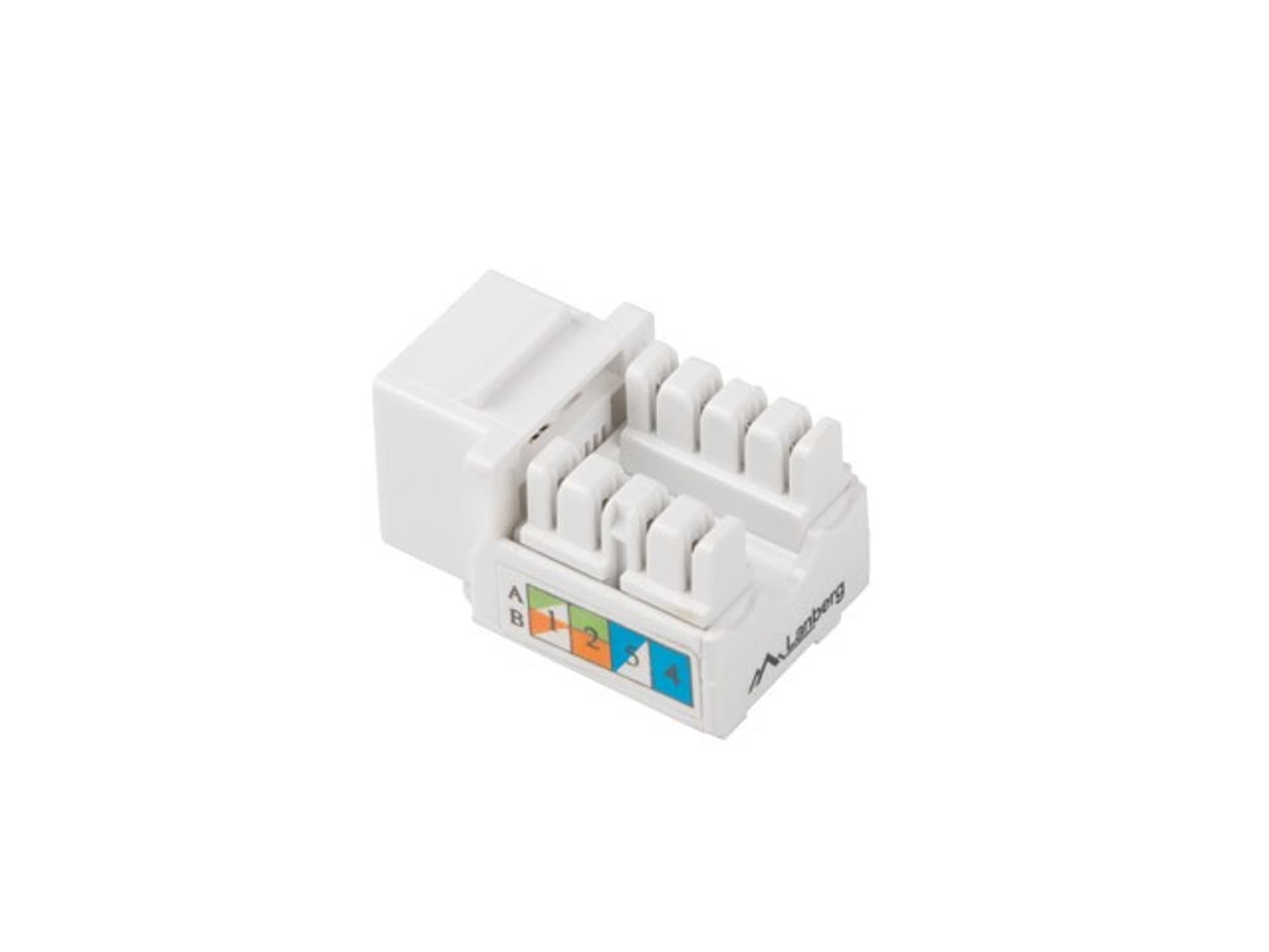 

MODUŁ KEYSTONE GNIAZDO RJ45->LSA UTP KAT 5E 90° DO PUSZKI MONTAŻ