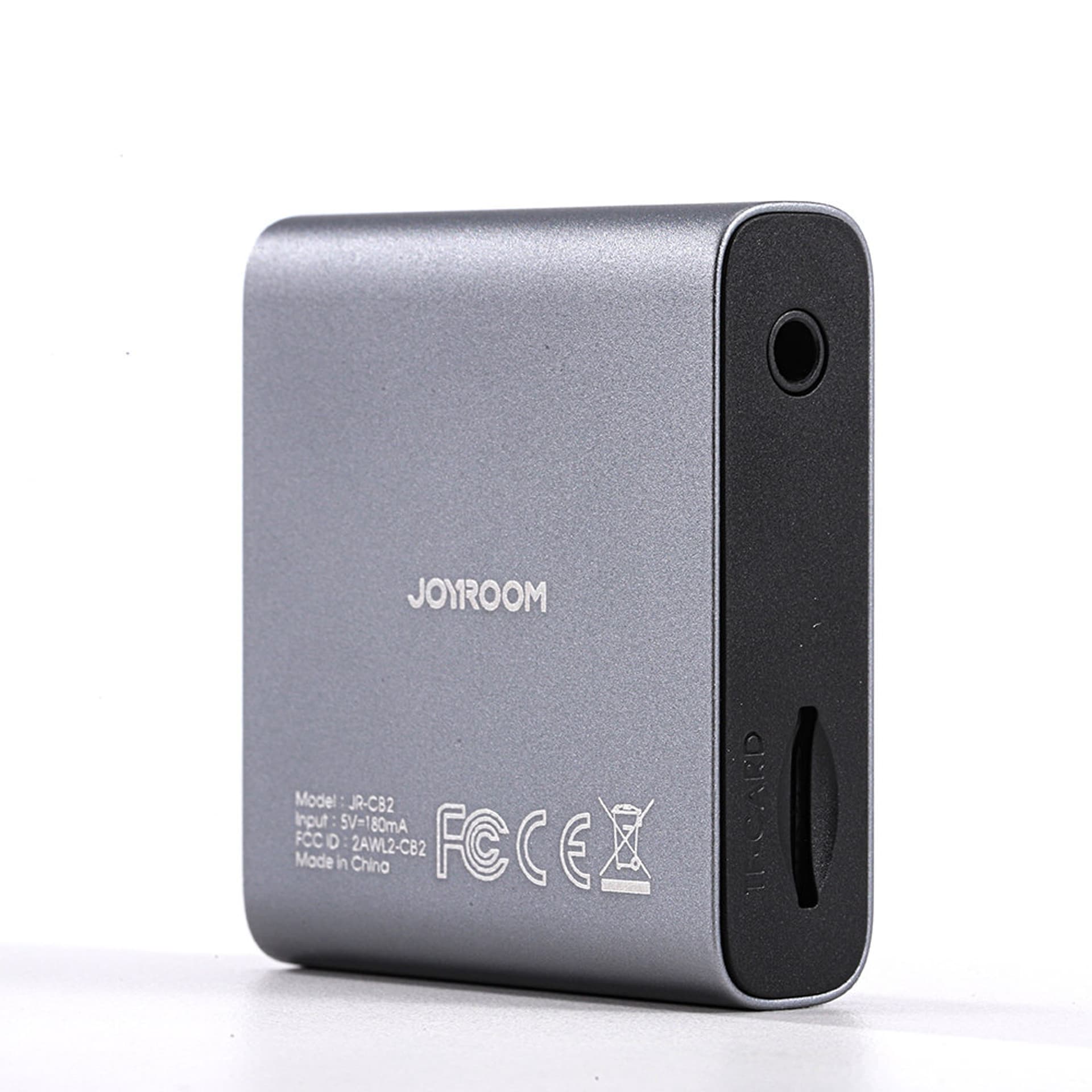 

Joyroom transmiter Bluetooth AUX (nadajnik / odbiornik) do samochodu, telewizora szary (JR-CB2)