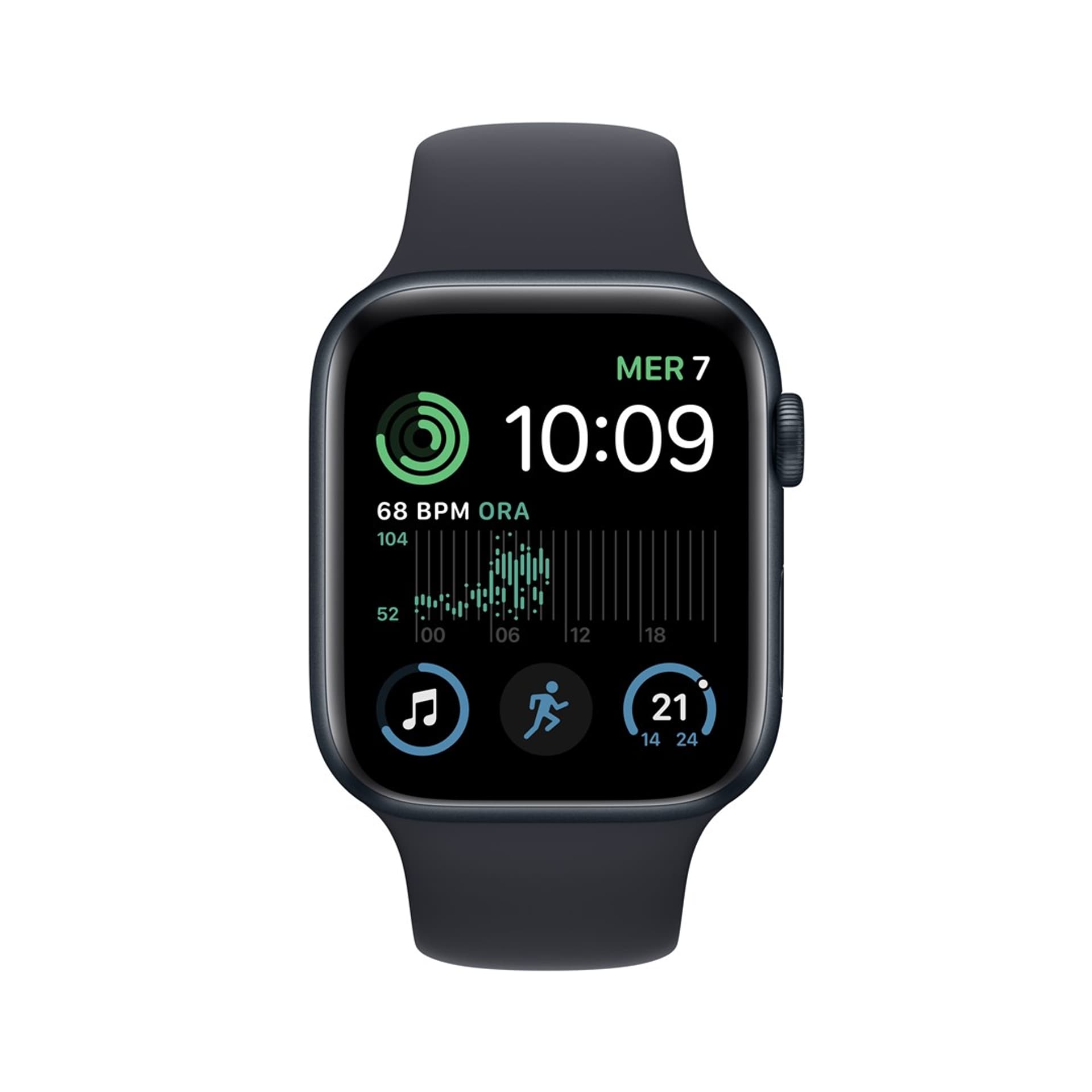 

Apple Watch SE2 GPS 44mm Midnight Aluminium Case with Midnight Sport Band