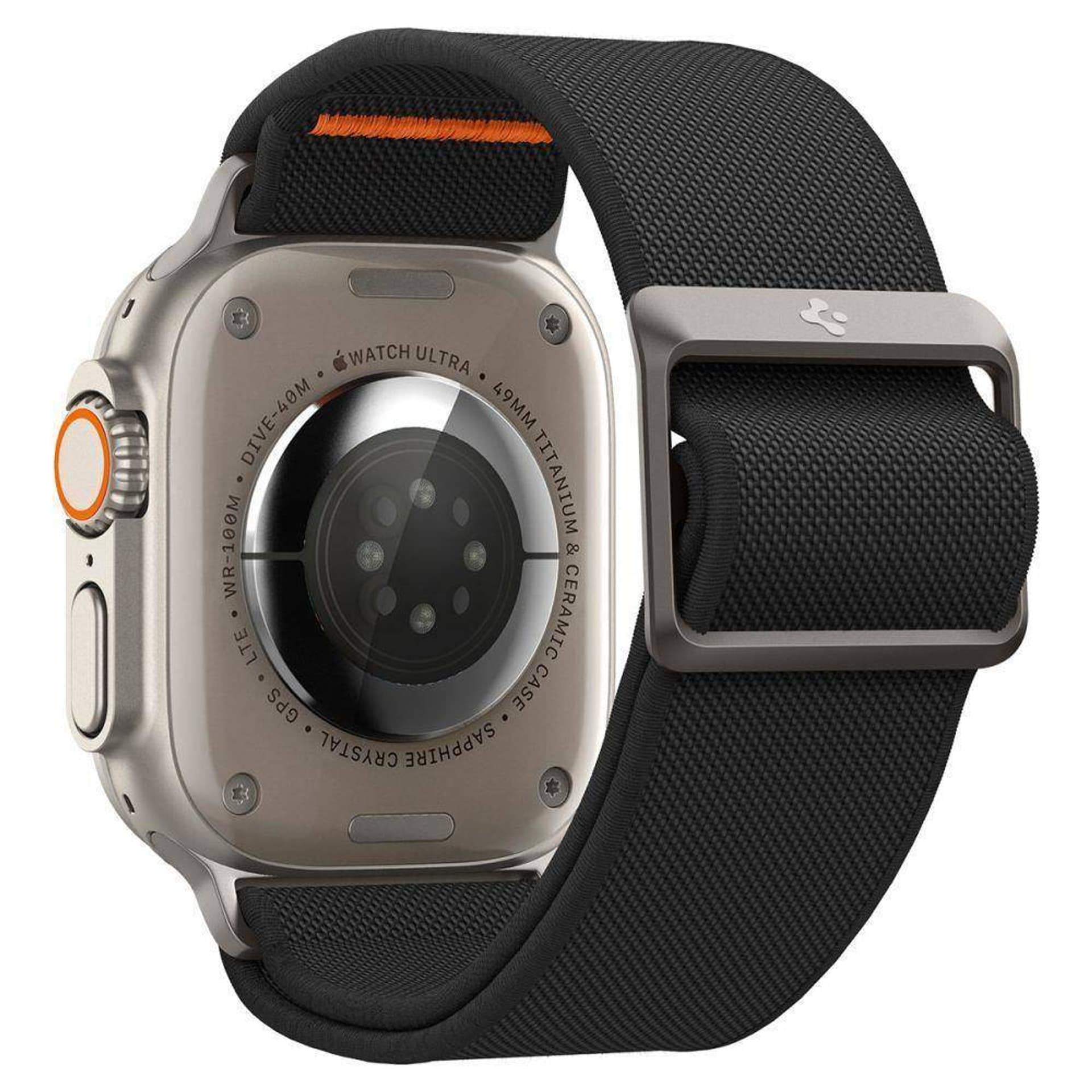 

Pasek do APPLE WATCH 4 / 5 / 6 / 7 / 8 / SE / ULTRA (42 / 44 / 45 / 49 MM) Spigen Fit Lite Ultra czarne, 42 / 44 / 45 / 49 mm) spigen fit lite ultra czarn
