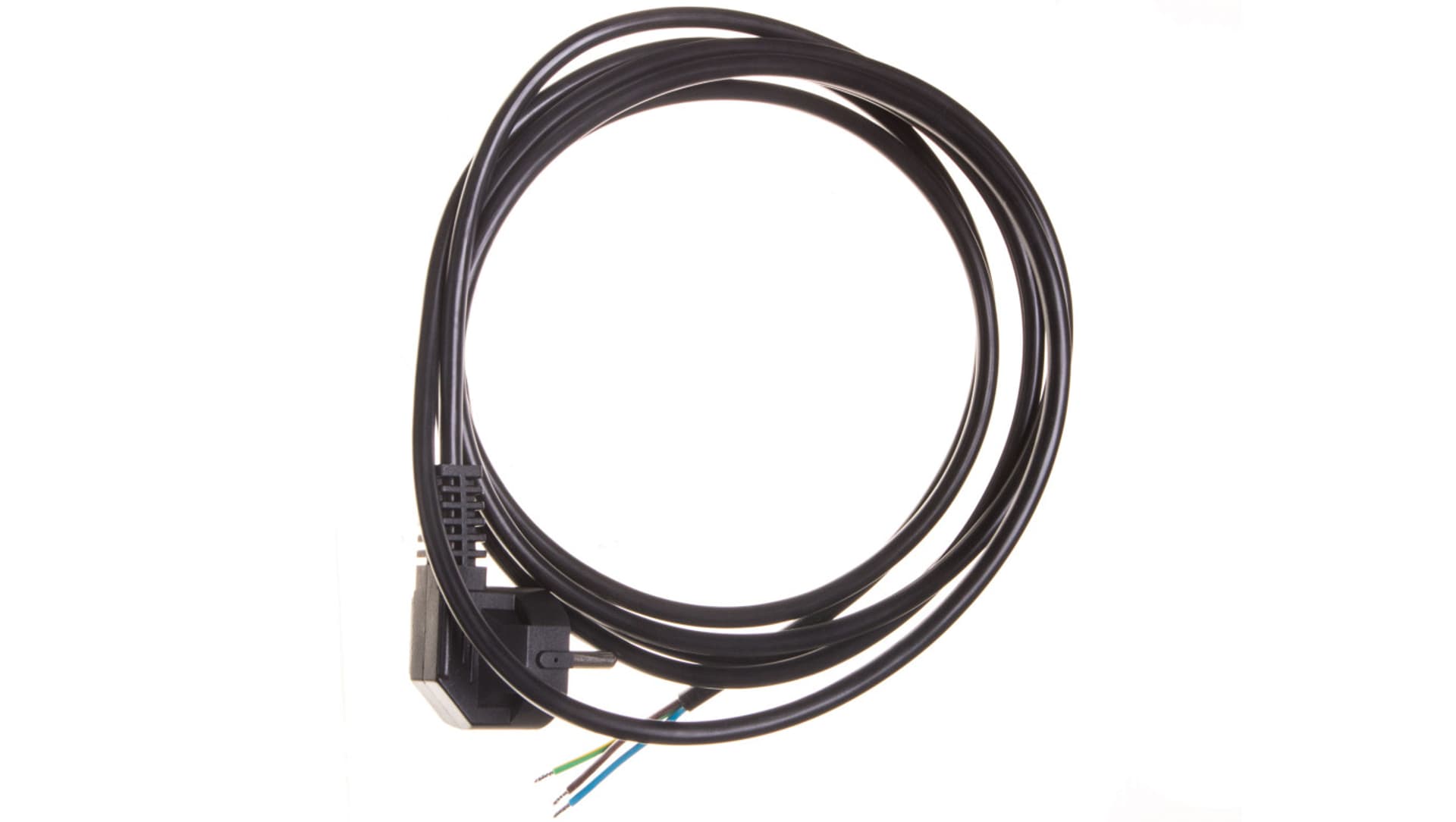 

Przewód przyłączeniowy W-2 3x1,0 mm2 czarny z wtyczką kątową 3m 51.927