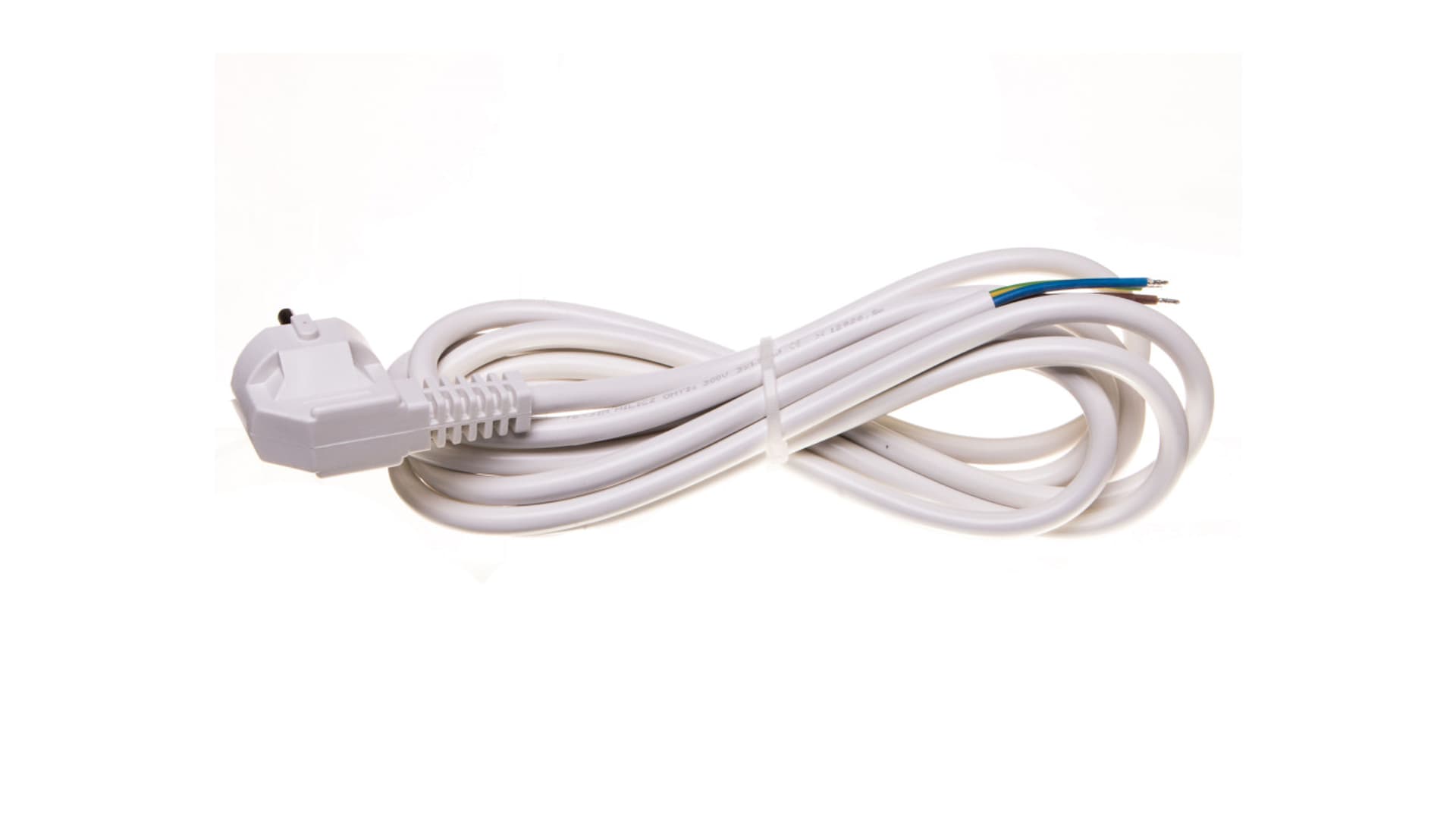 

Przewód przyłączeniowy W-3 3x1,5 mm2 biały z wtyczką kątową 3m 51.935