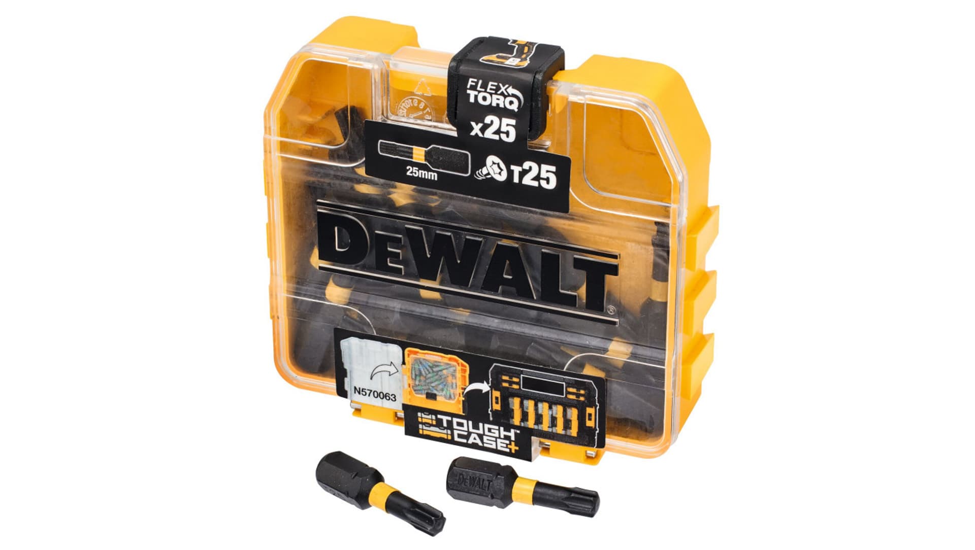 

Zestaw bitów T25 25mm Torsion TicTac DT70558T-QZ /25szt./