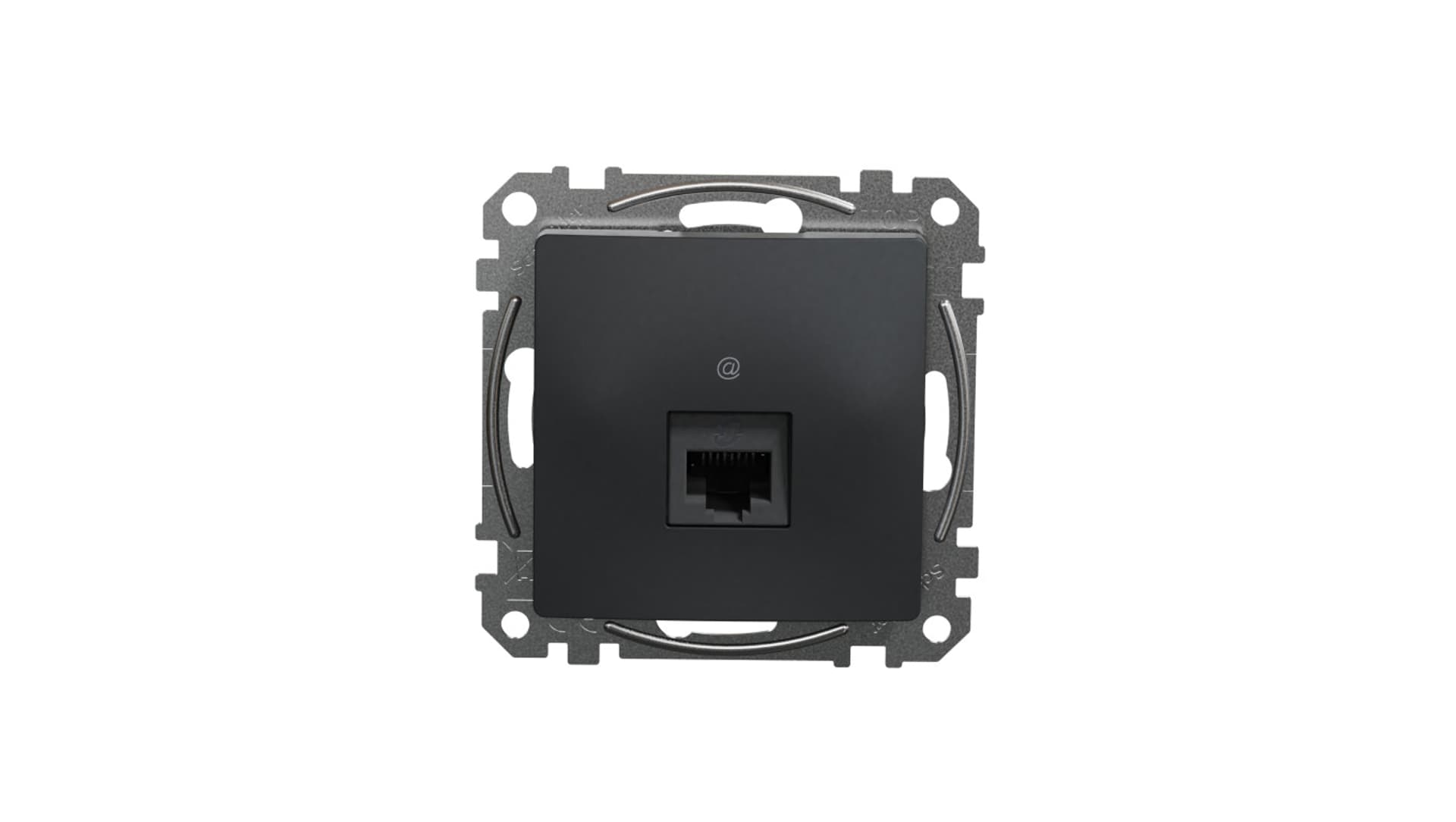 

Schneider Electric, Sedna Design i Elements, Gniazdo komputerowe RJ45 kat. 5e UTP, czarny antracyt, SDD114451